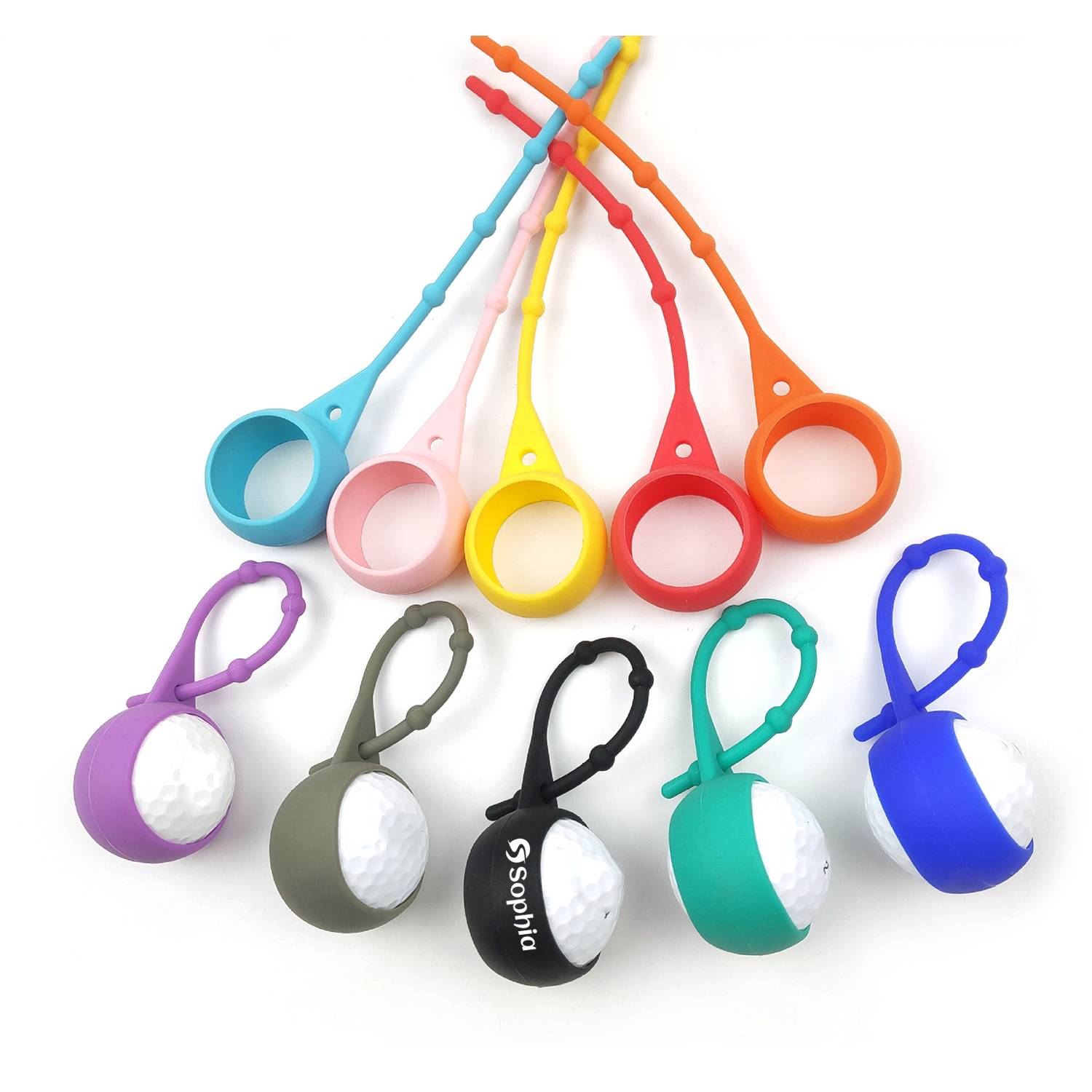 Silicone Portable Cover with Knots for Golf Bag Belt