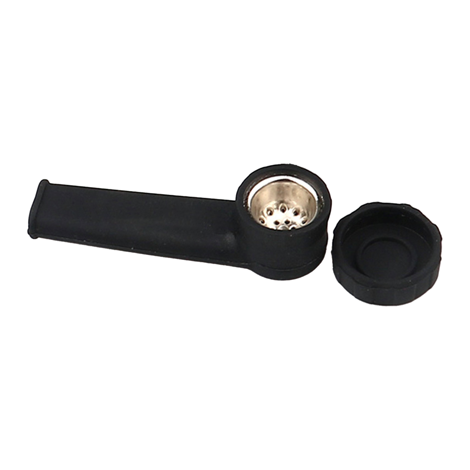 Portable Silicone Smoking Pipe w/ lid - Image 6