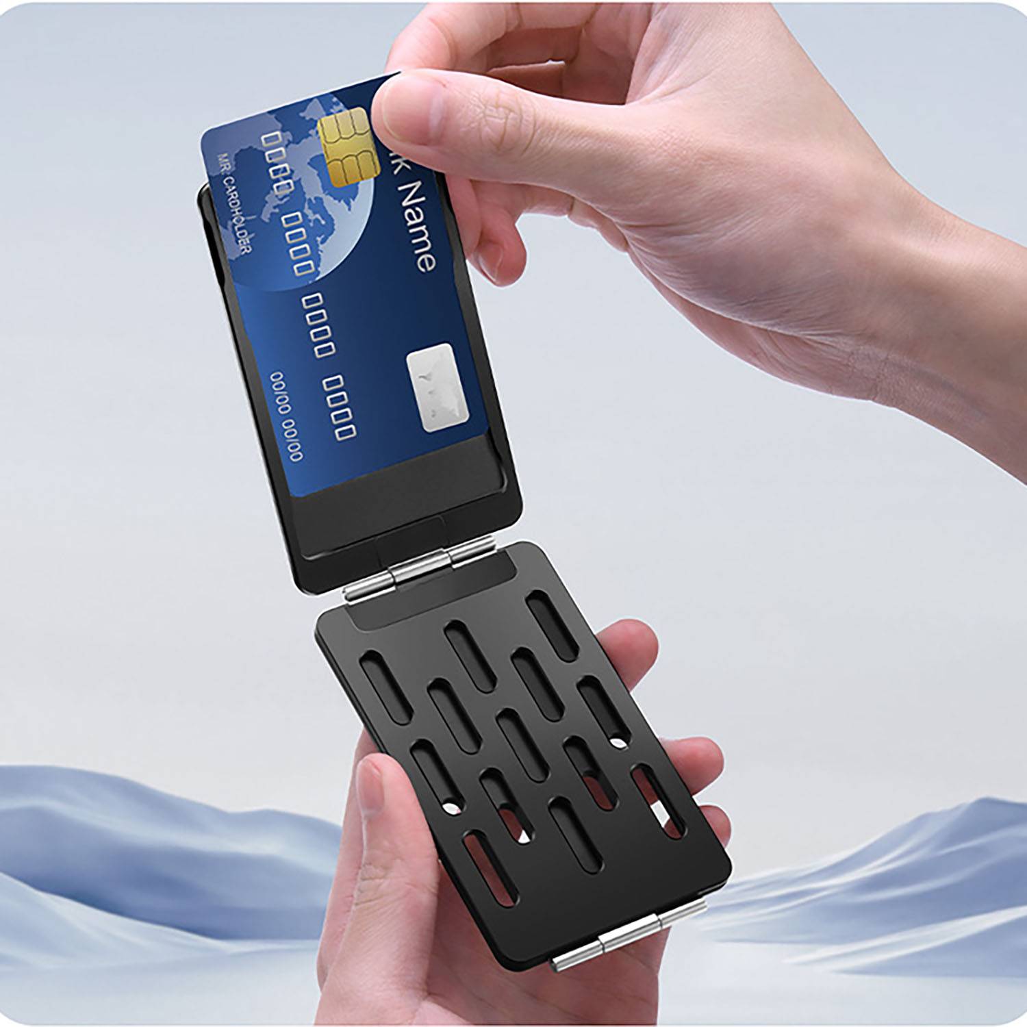 2 in 1 Foldable Magnetic Card Holder Phone Stand - Image 6