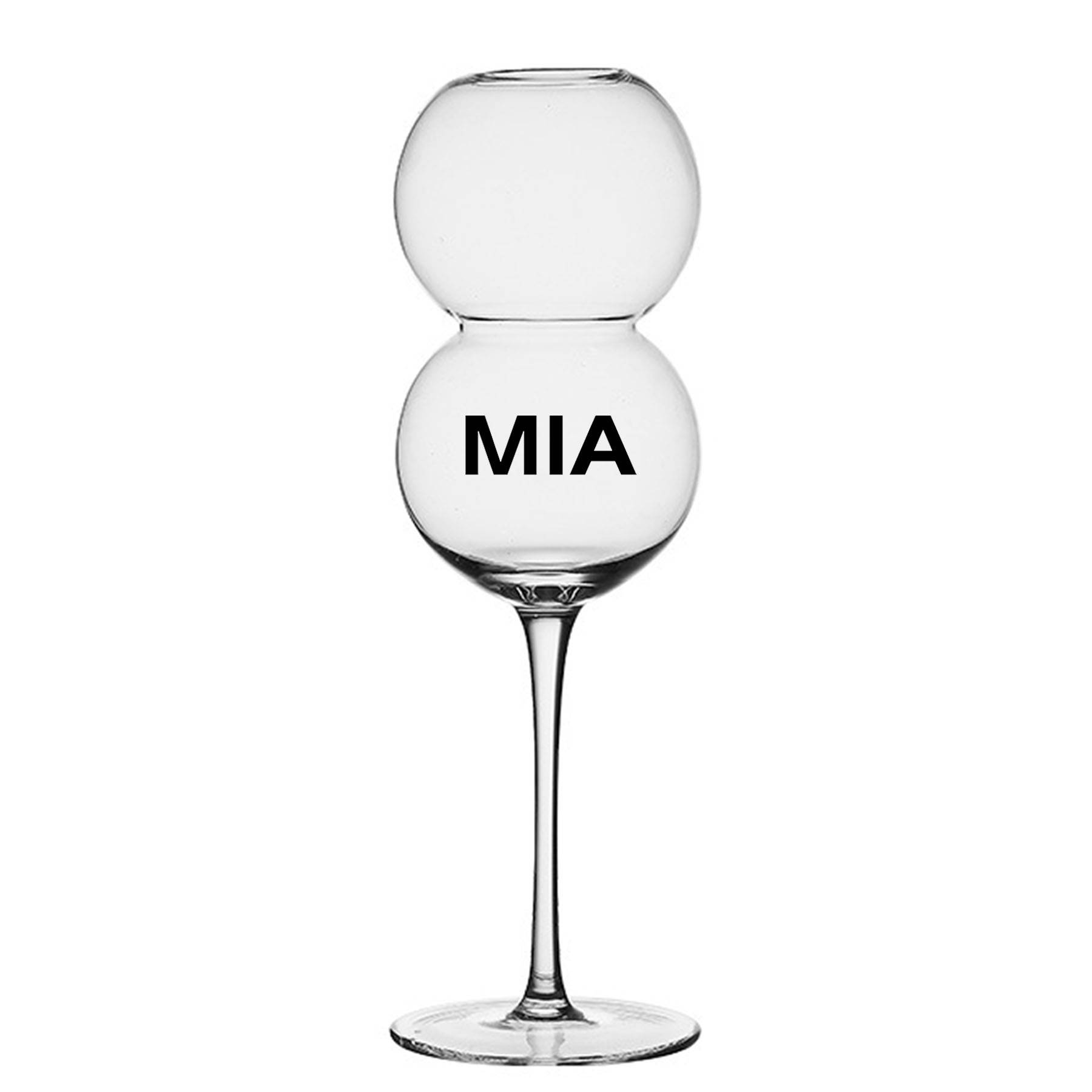 Ball Shaped Glass Goblet