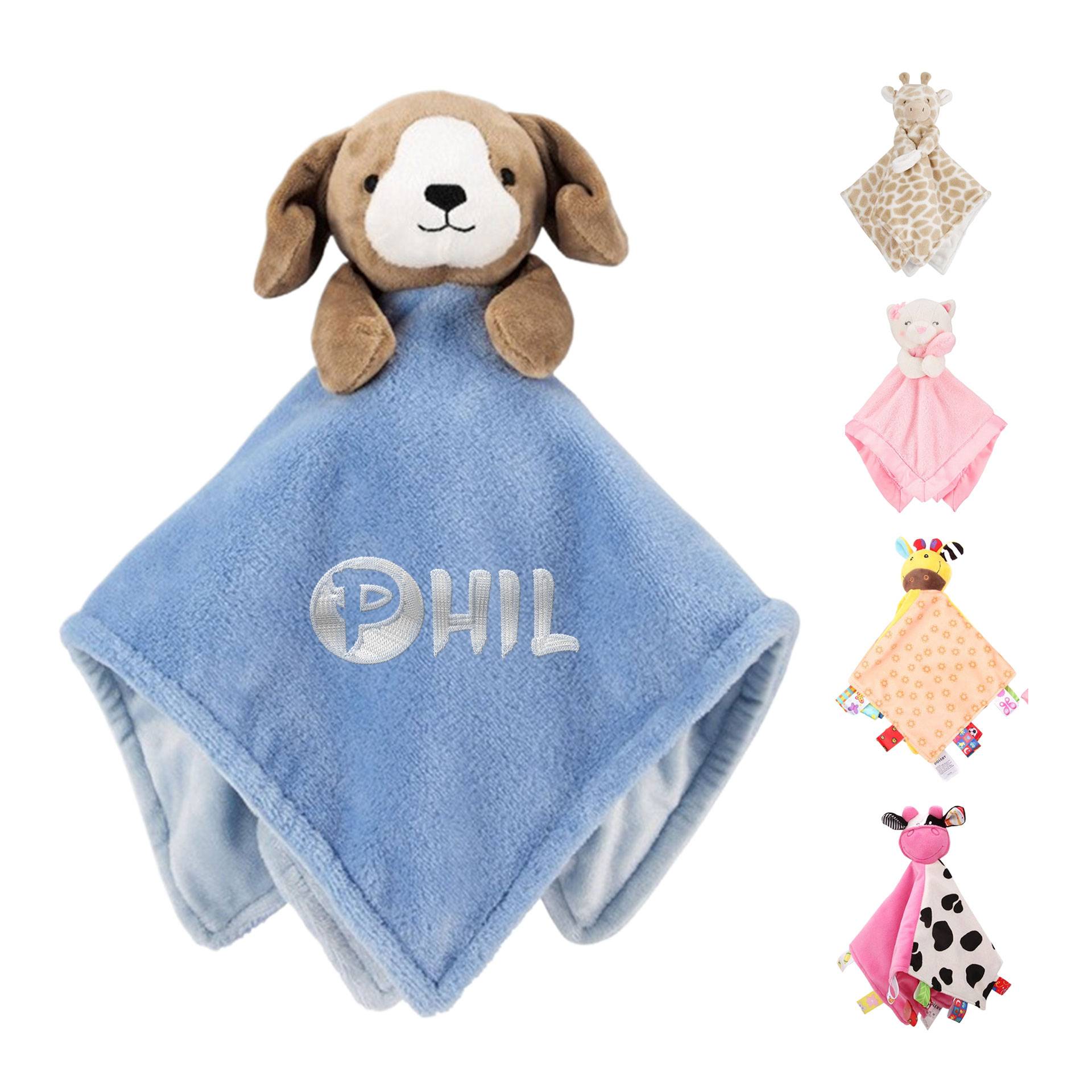 Cute Baby Lovey Animal Plush Blanket