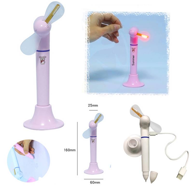 Desktop Handheld Flashing Fan Pen