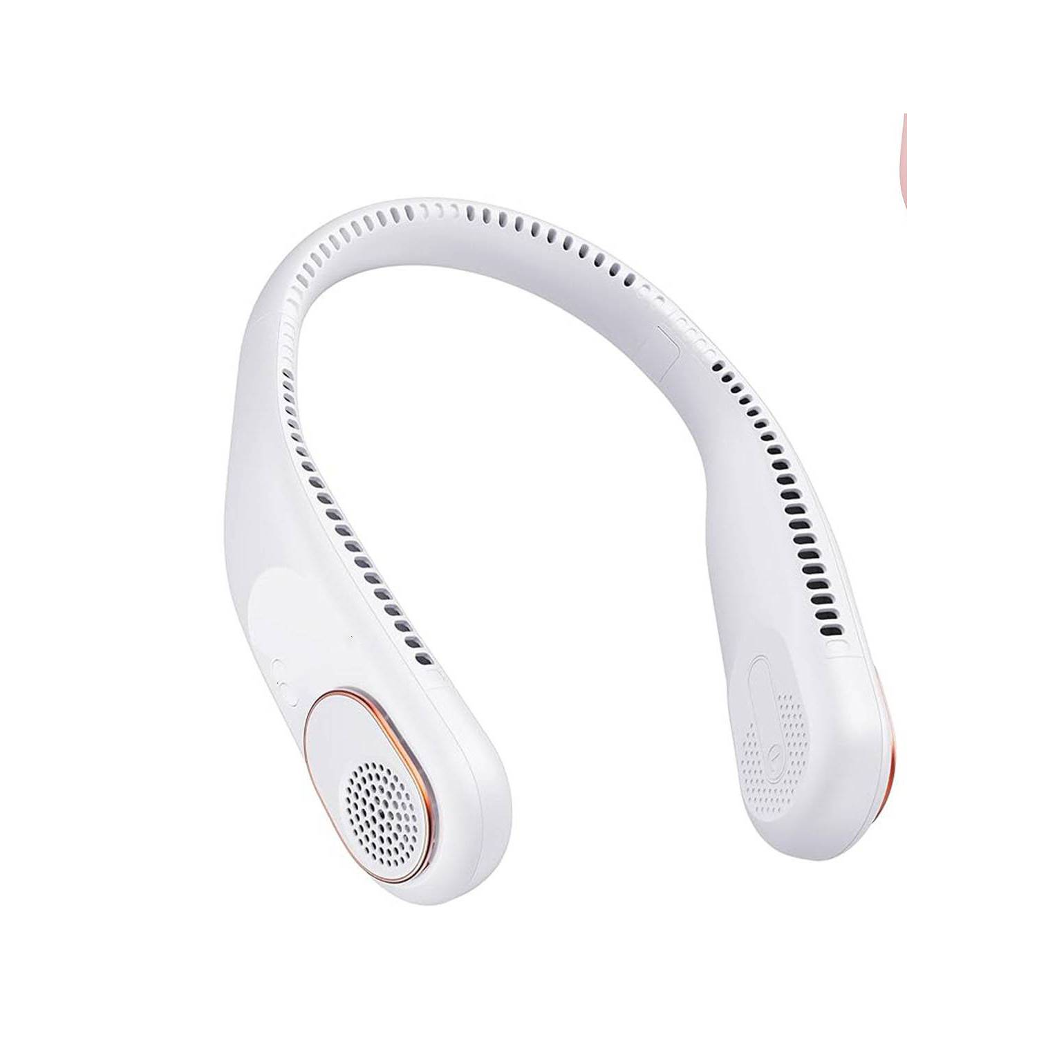 Plastic USB Rechargeable Hanging Neck Fan - Image 7