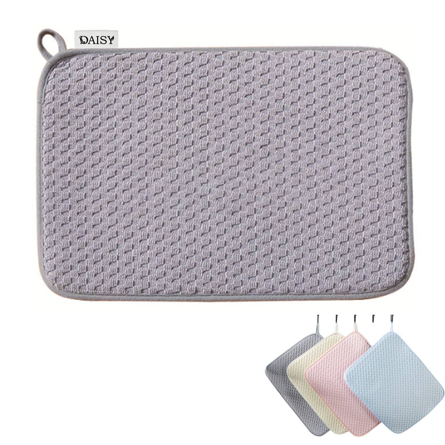 Microfiber Dish Drying Mat For Kitchen Counter