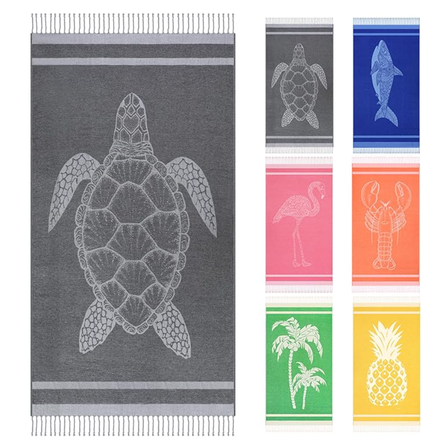 Turkish Jacquard Beach Towel - Image 6