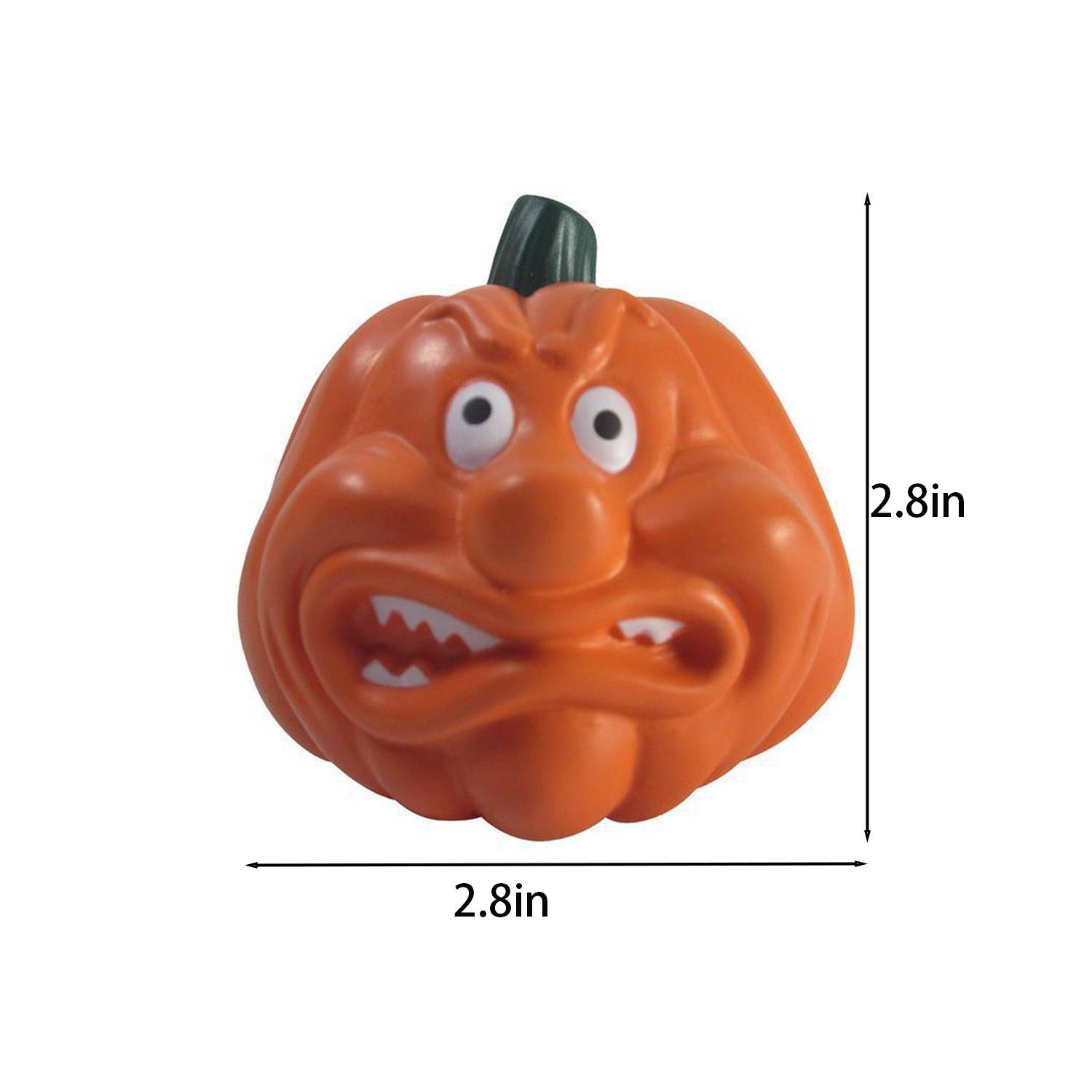 High Rebound PU Foam Angry Pumpkin Stress Reliever - Image 4