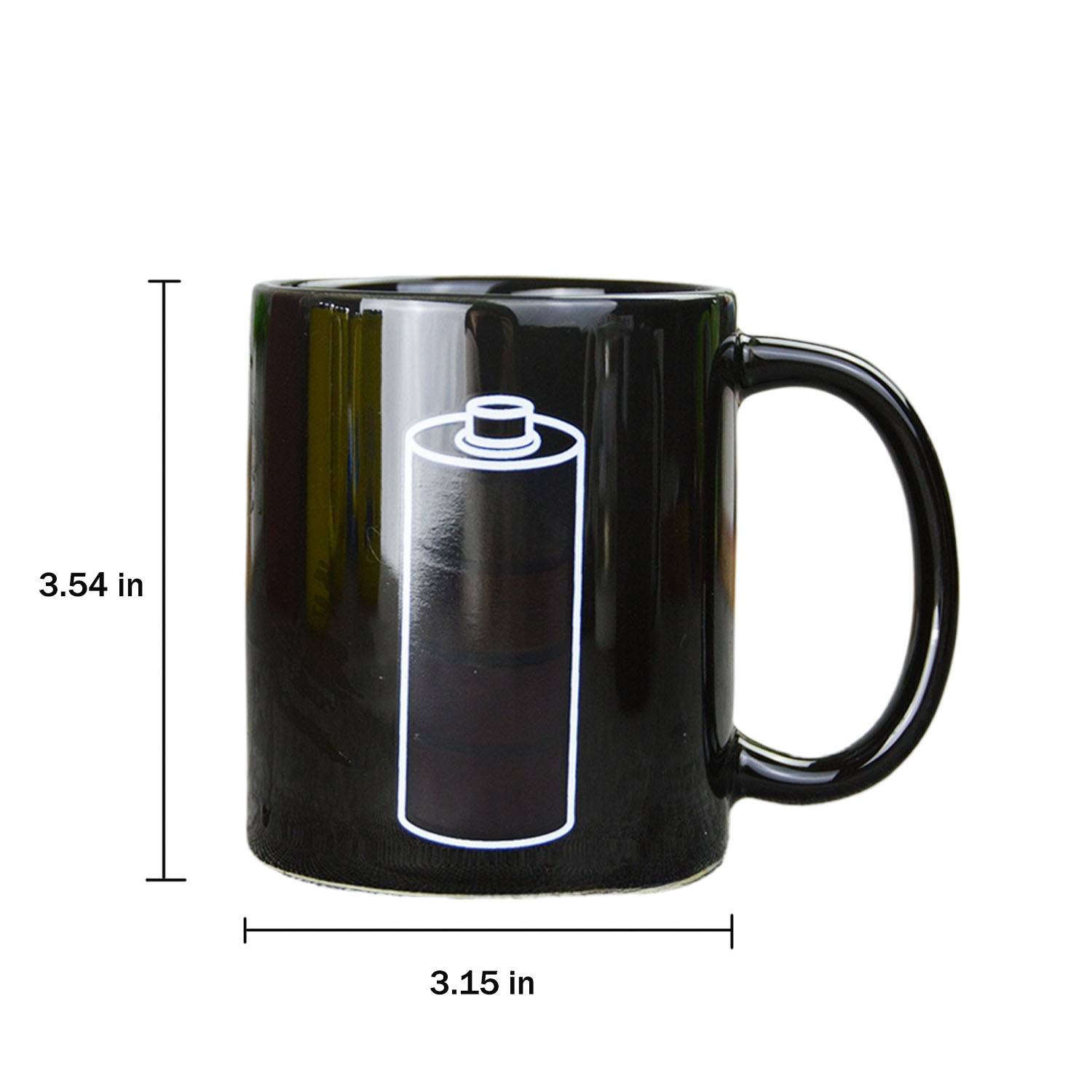12oz Color-Changing Ceramic Mug - Battery Design Heat Reveal - Image 5