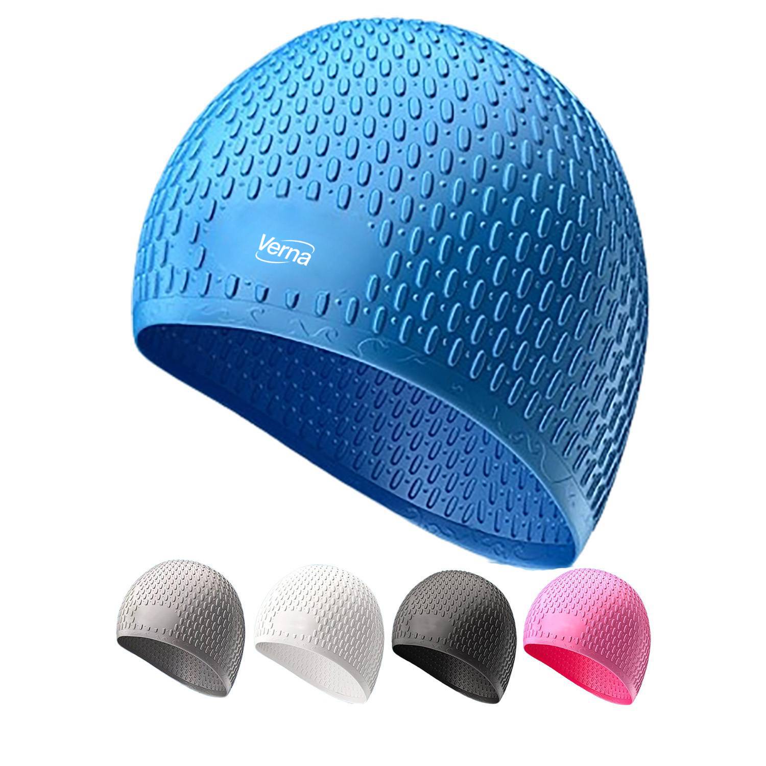 Adults Water Drop Waterproof Silicone Swim Cap