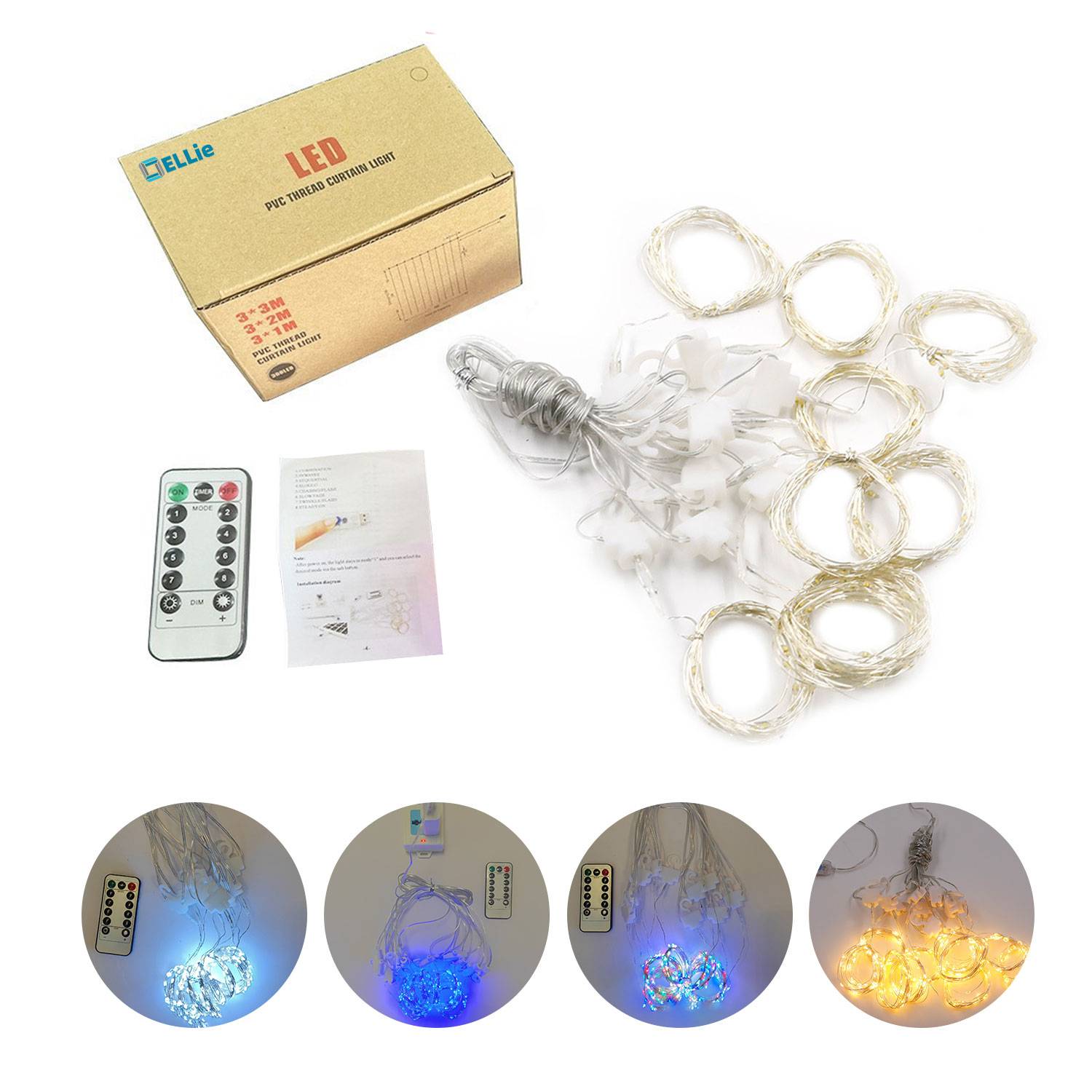 LED Curtain String Lights