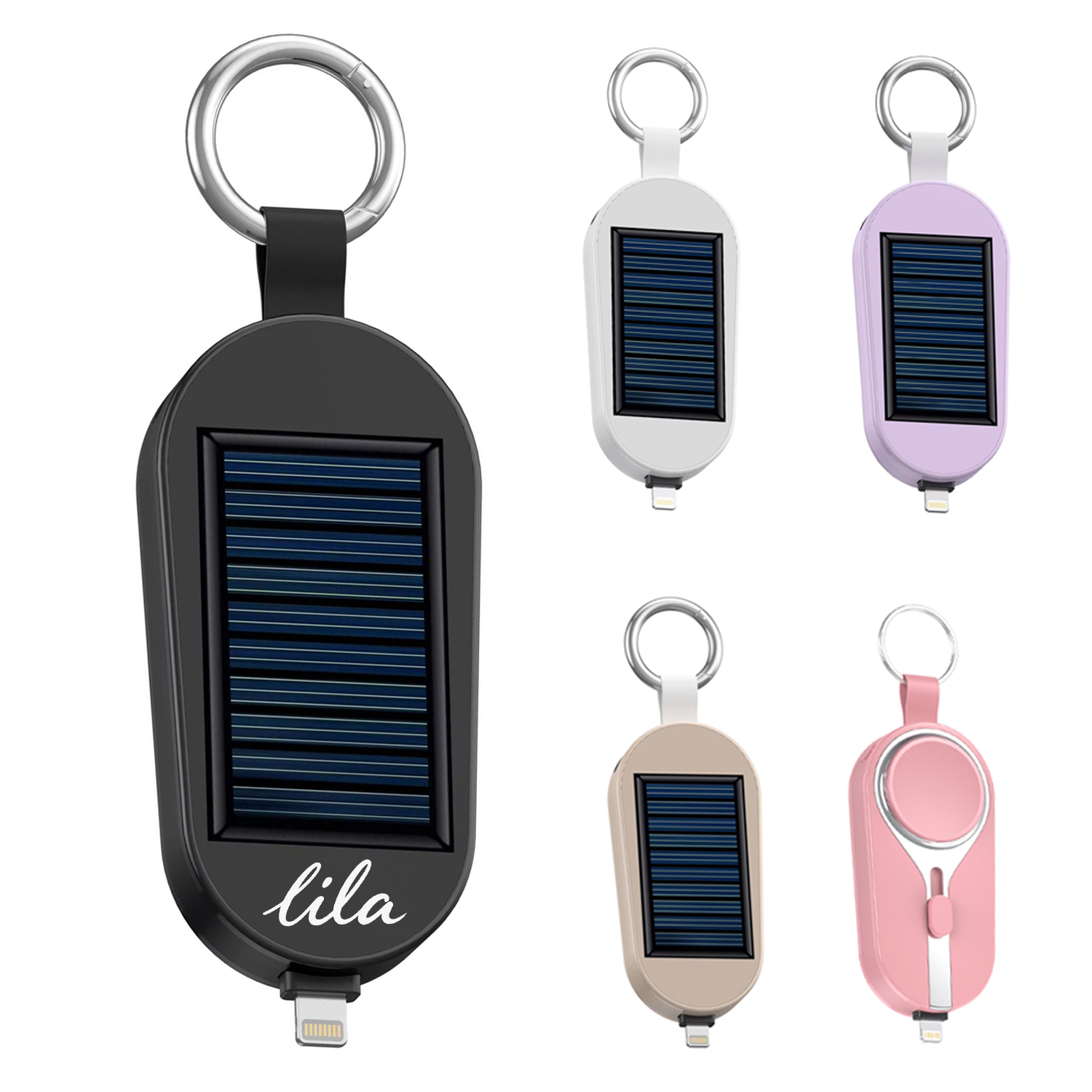 4 in 1 Mini Solar Power Bank Keychain