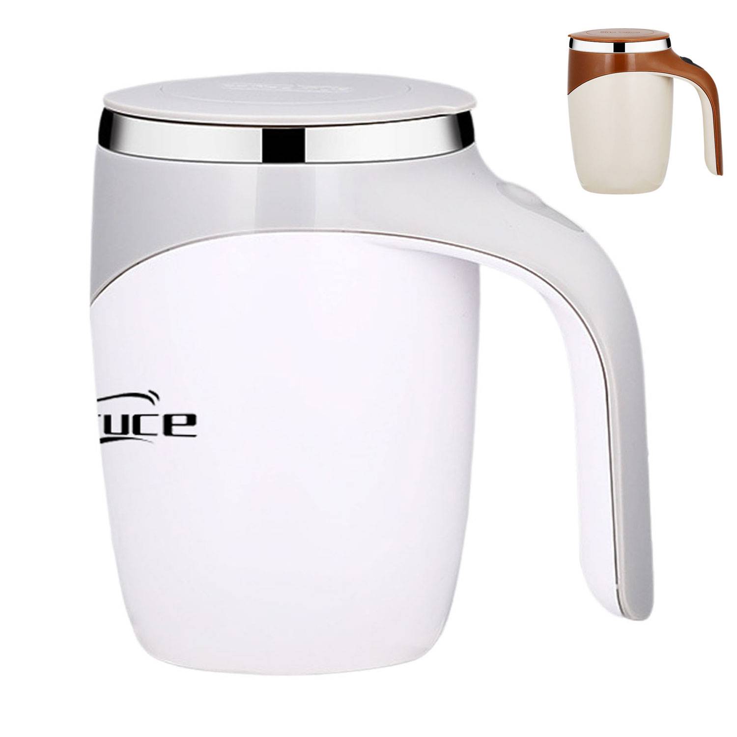 12oz Electric Magnetic Stirring Coffee Mug Quick Cooling