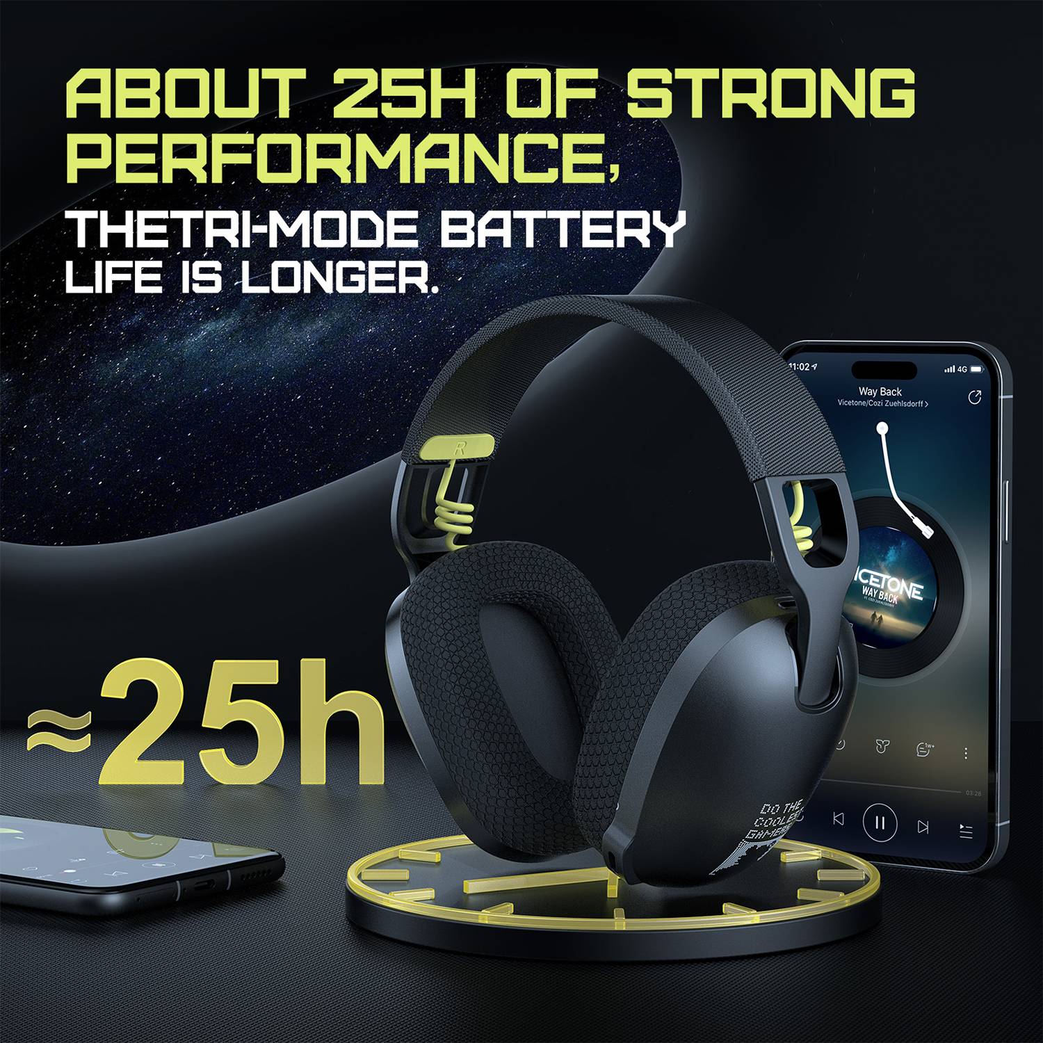 2.4G Wireless Triple Mode Active Noise Cancelling Headset - Image 3