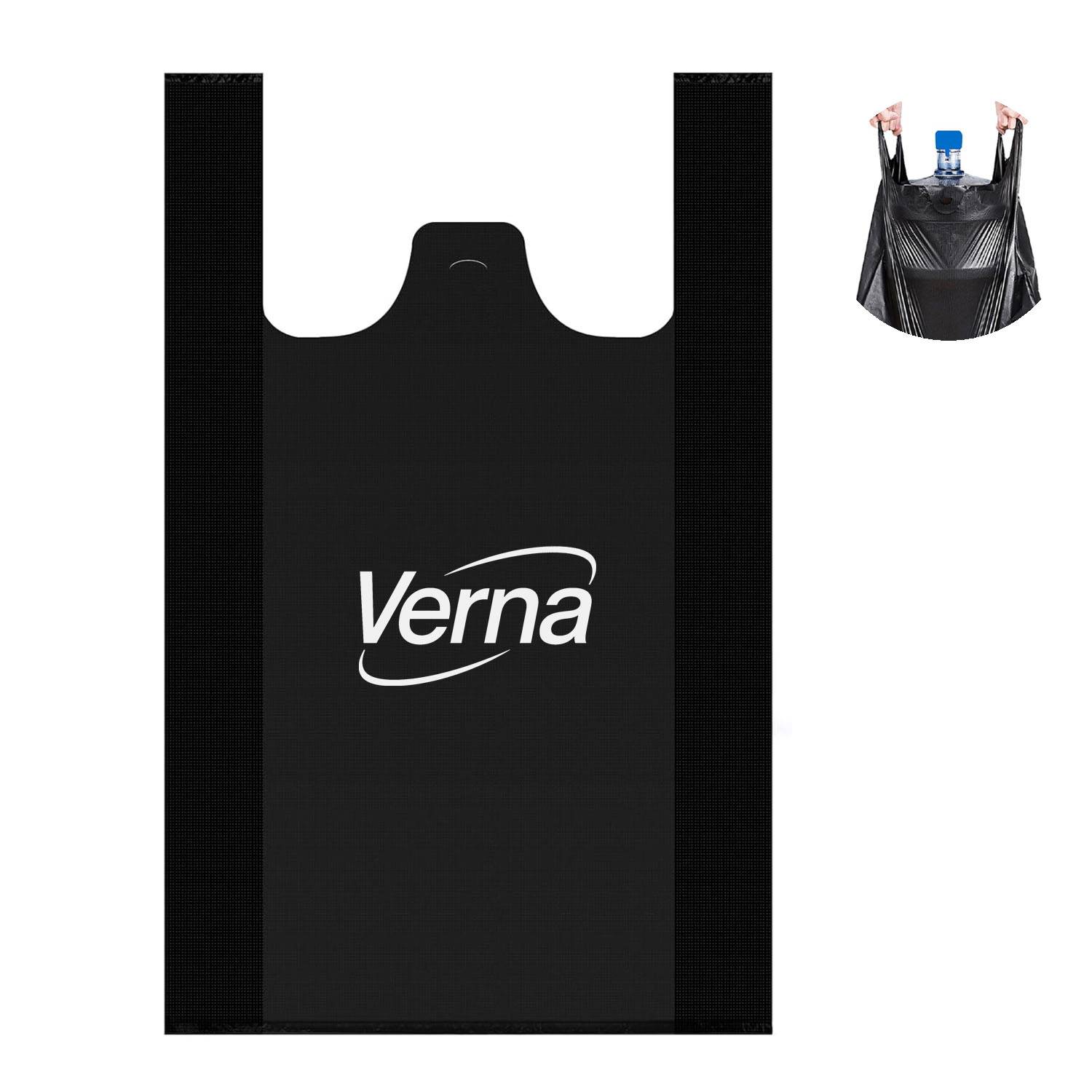 Large Capacity Black Garbage Bag w/ Handles