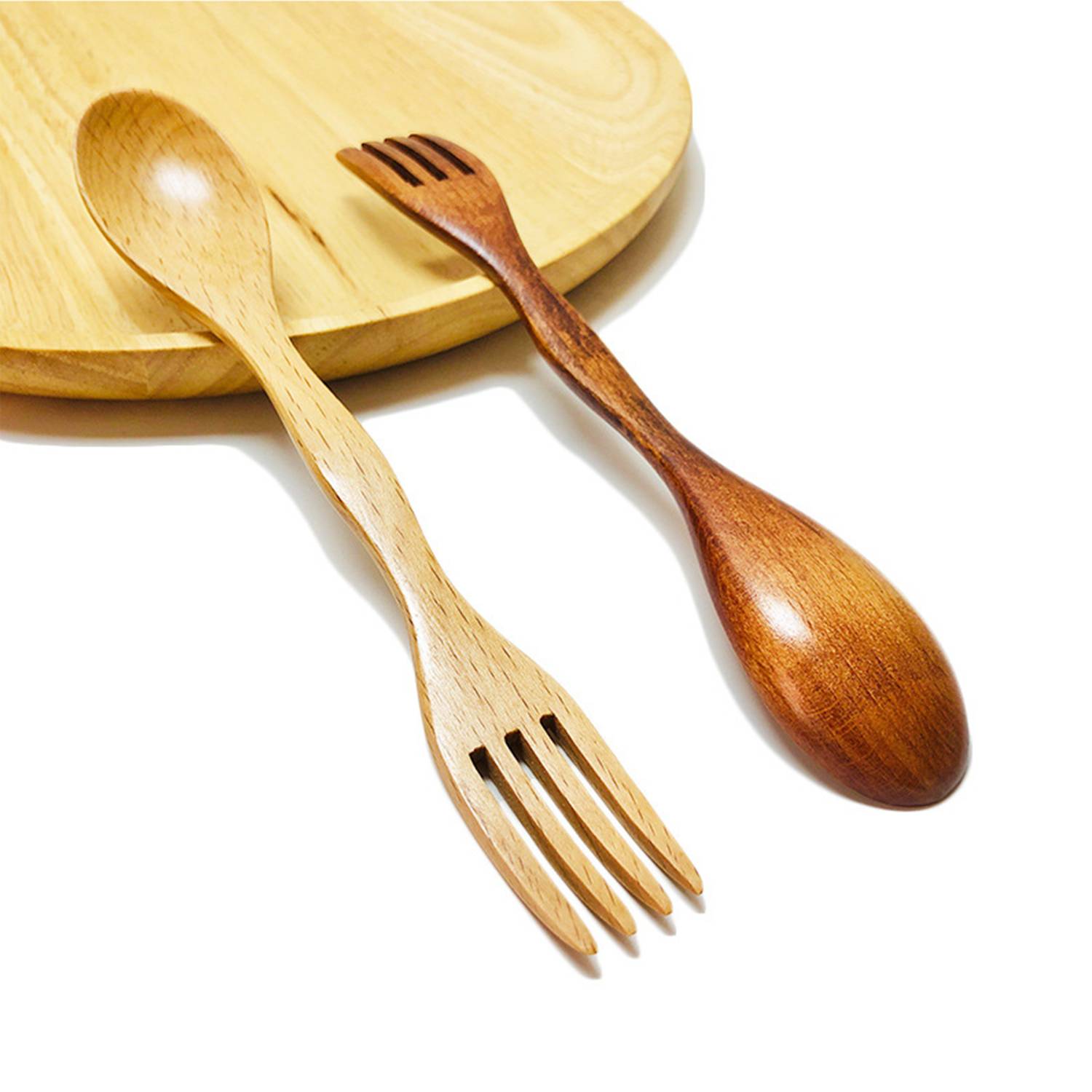 Multi-function Wooden Fork And Spoon - Image 3