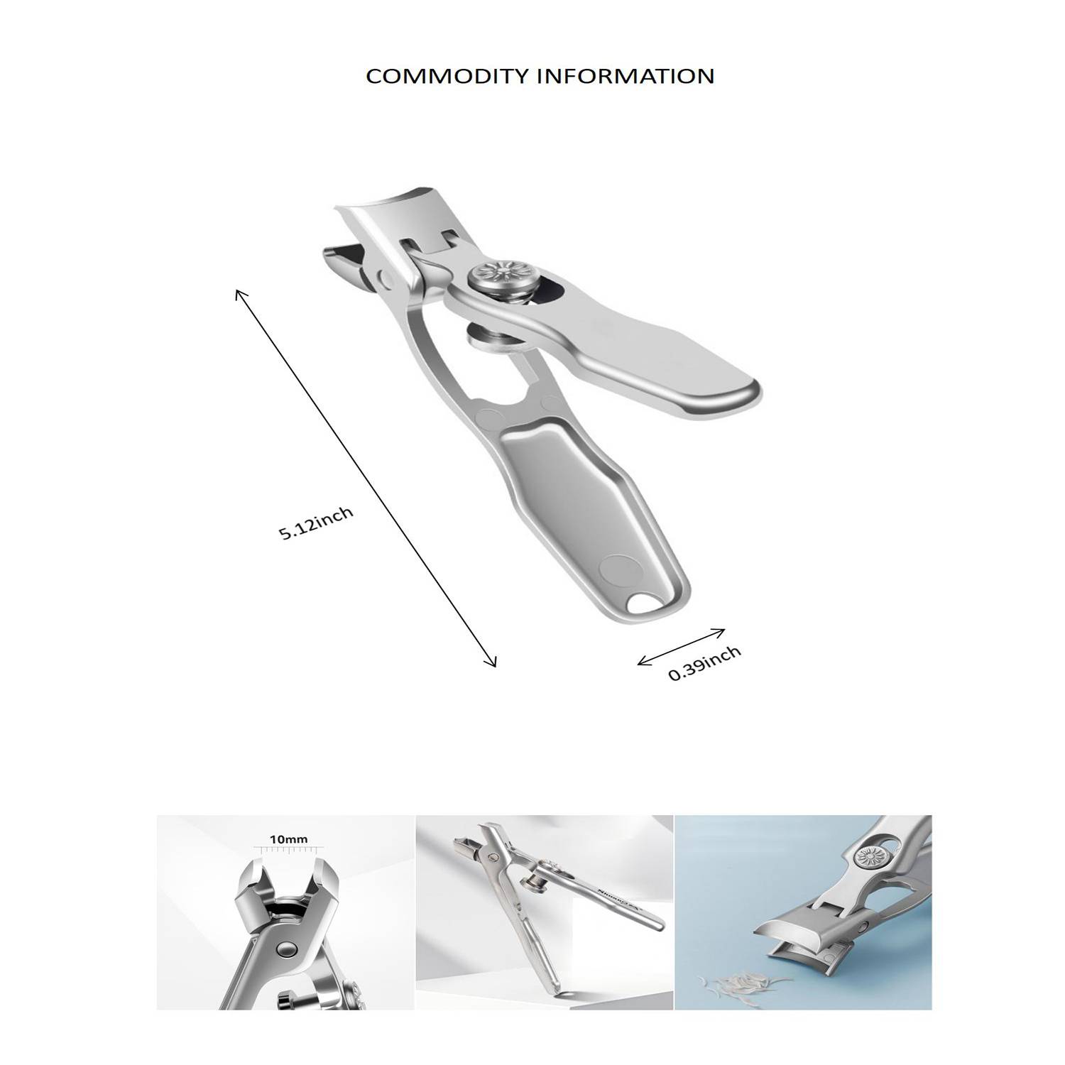 Stainless Steel Anti-Splash Nail Clippers - Image 5