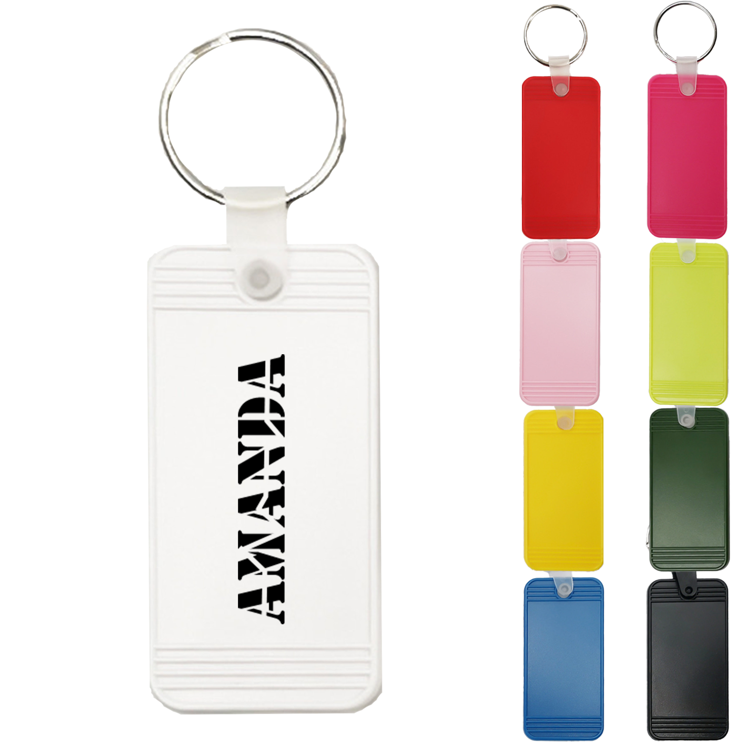 Plastic Vintage Motel Keychains