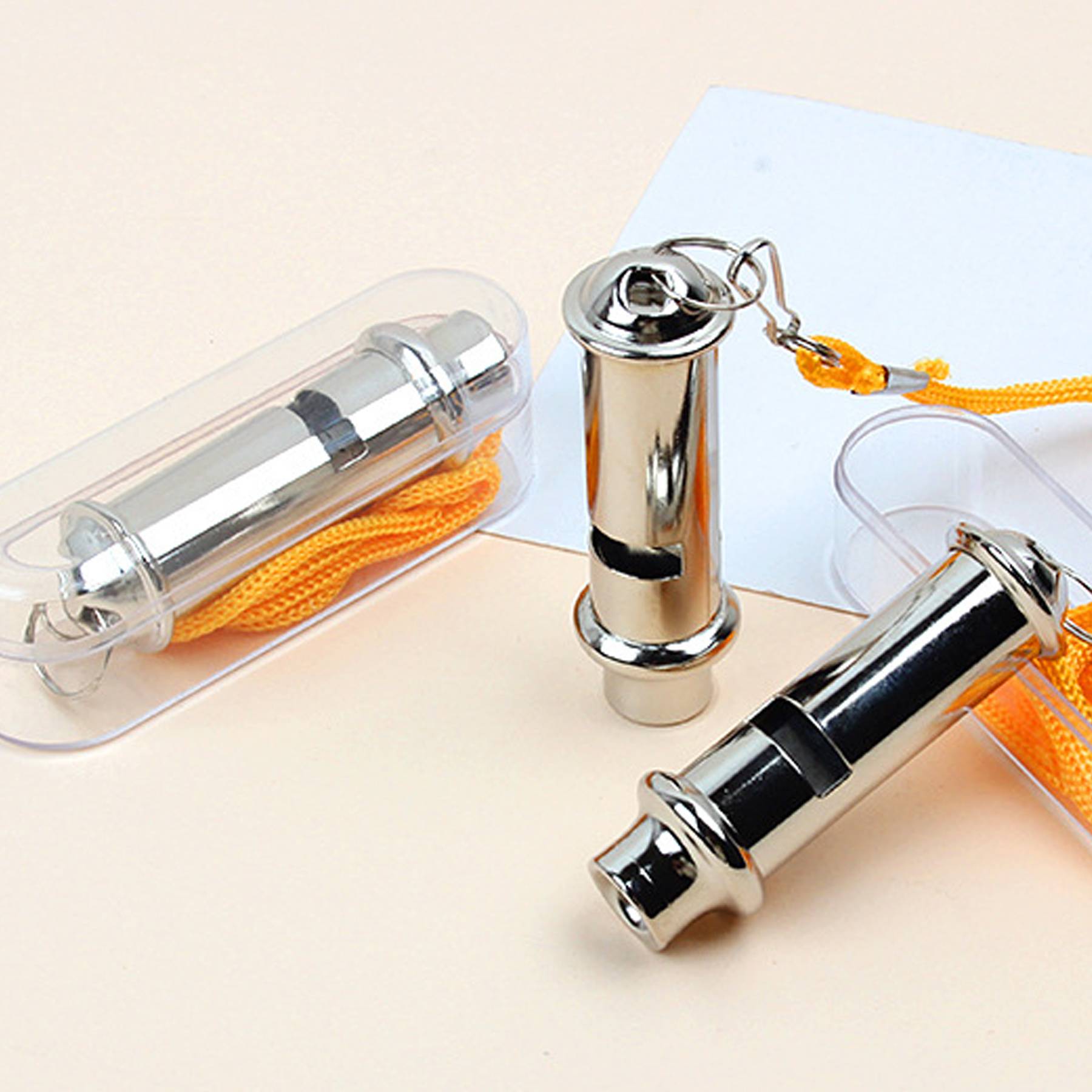 Stainless Steel Outdoor Emergency Whistle - Image 3