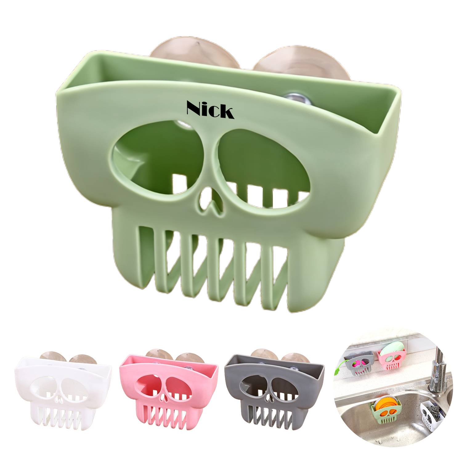 Skull Shape Creative Kitchen Rag Holder