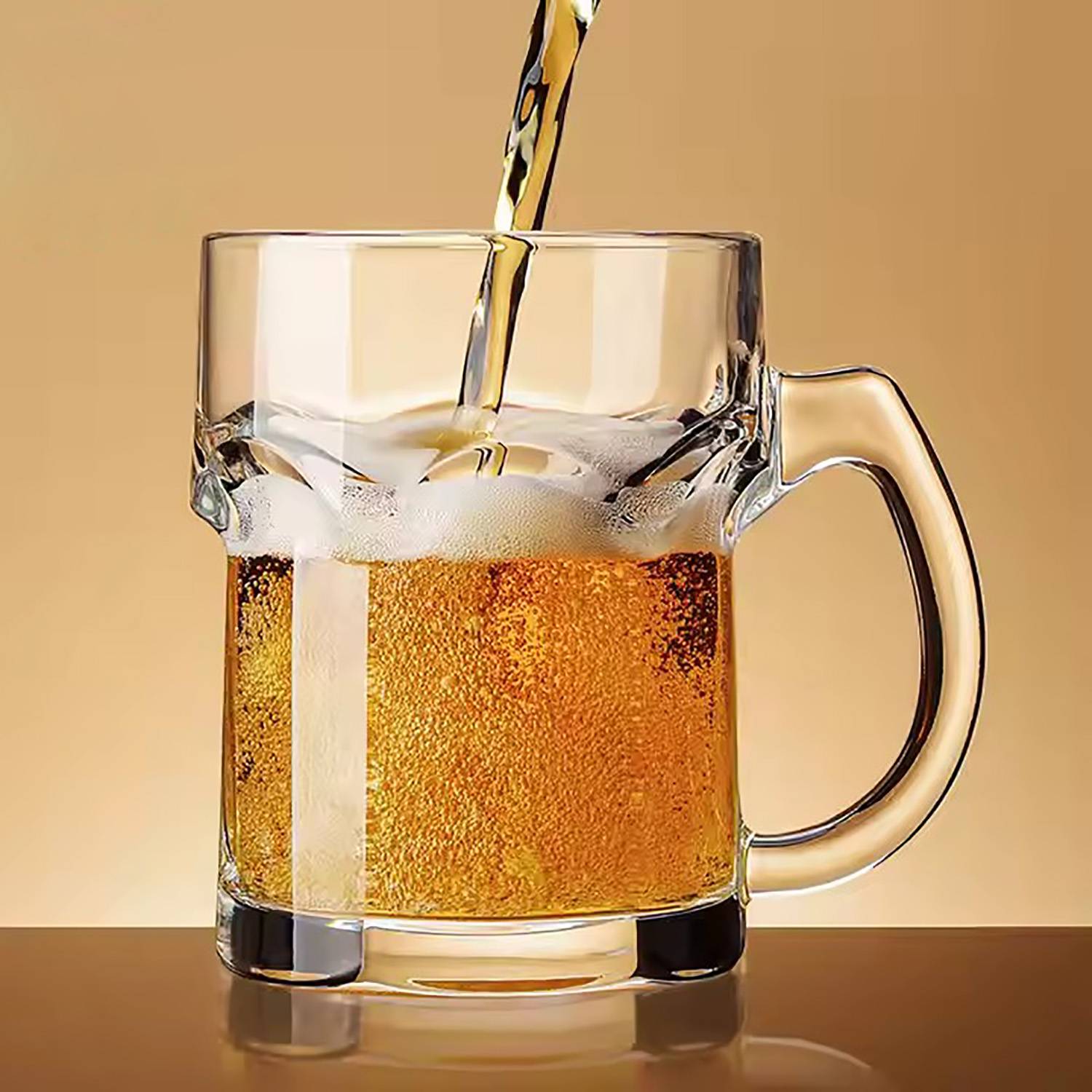 17oz Classic Thick Glass Mug w/ Handle - Image 4