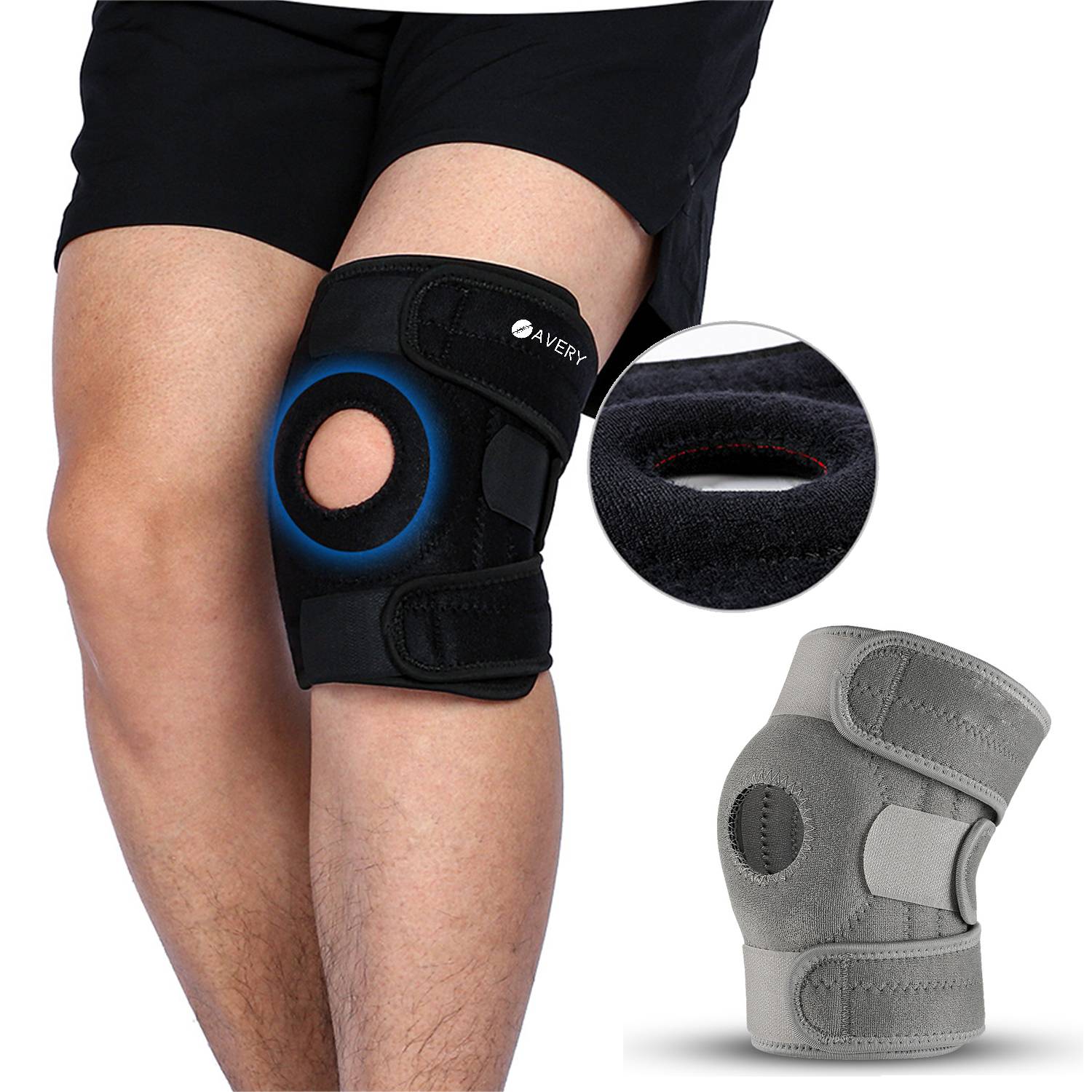 Pressurized breathable support knee pads