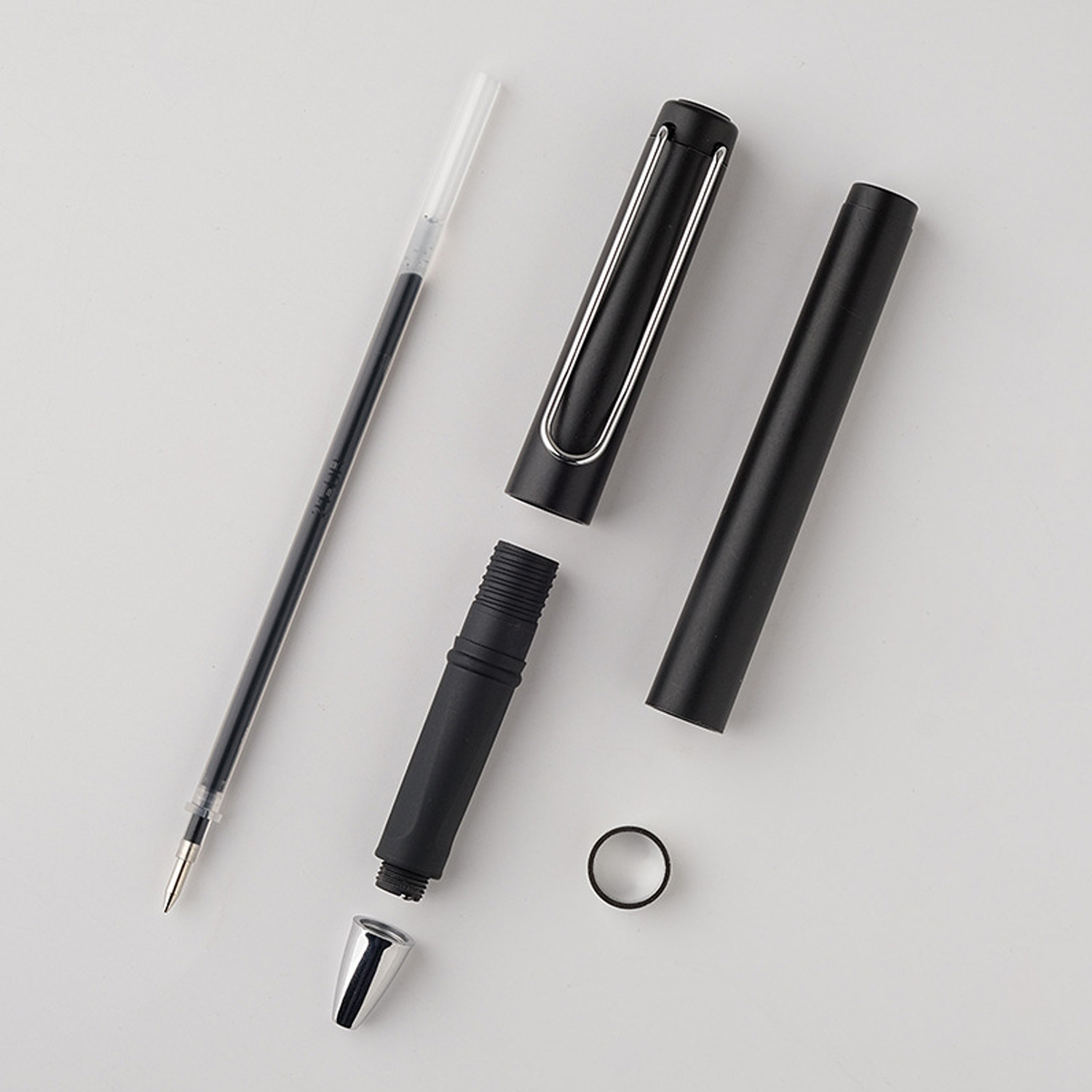 Cap Action Plastic Business Ballpoint Pens - Image 8