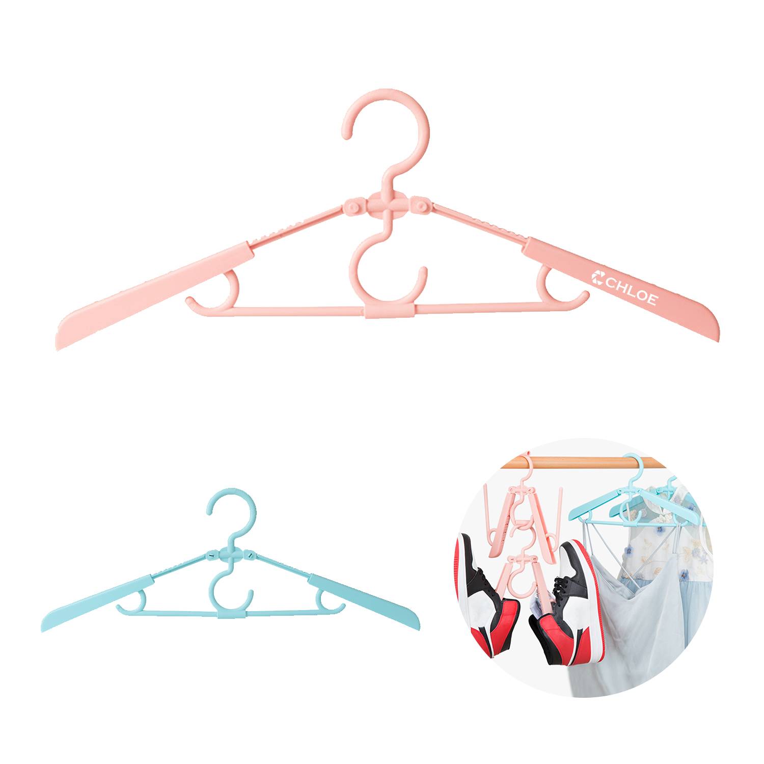 Folding Retractable Multifunctional Hanger Drying