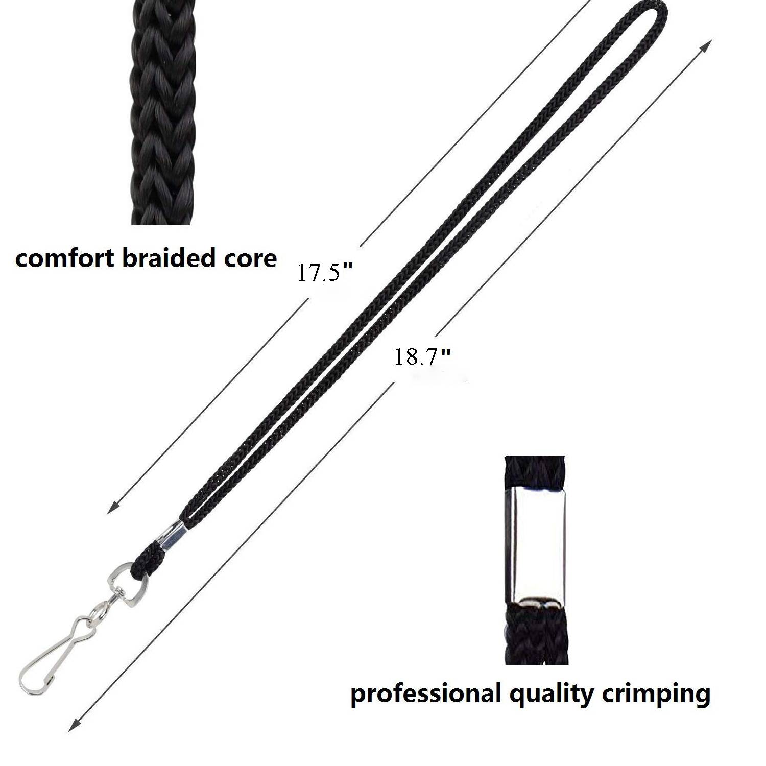 Black Work Badge For Employees And Students Wearing Straps - Image 4