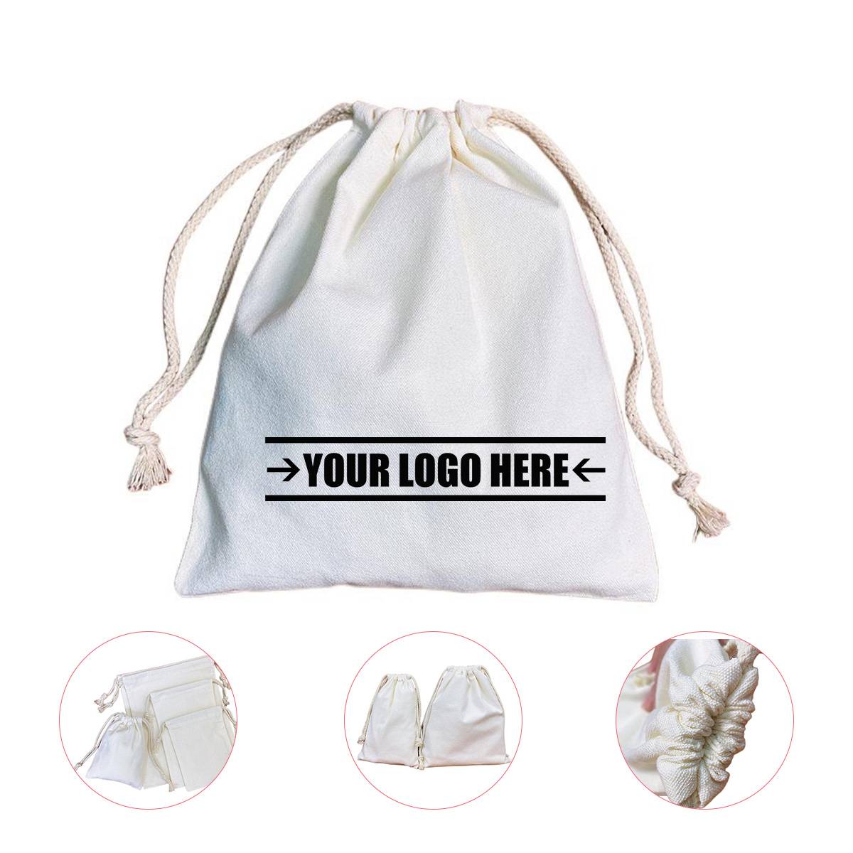 Cotton Drawstring Houseware Bag
