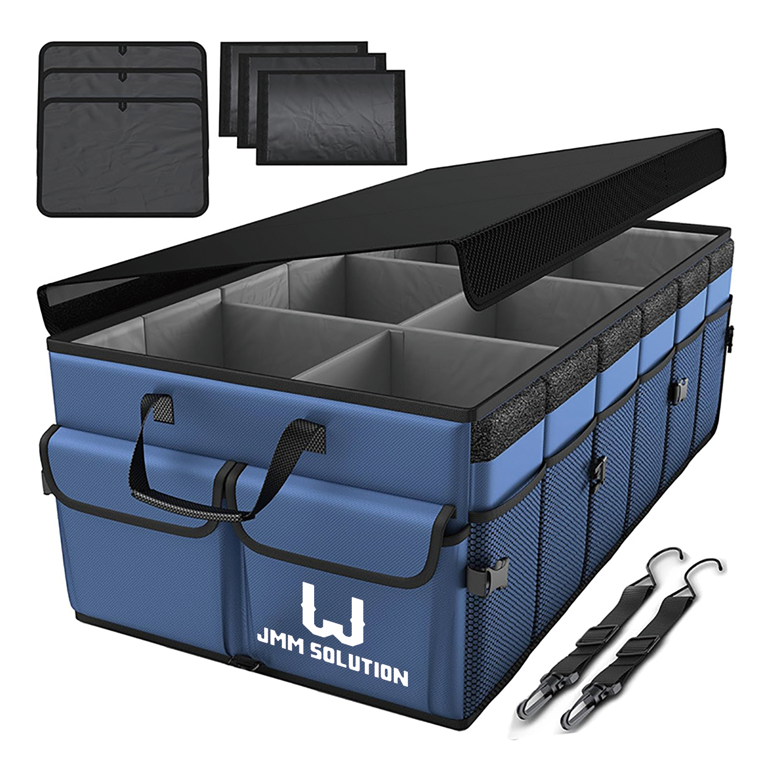 Collapsible Car Trunk Organizer W/ Multiple Compartments