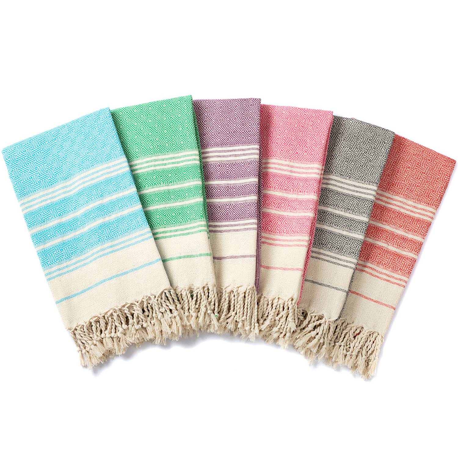 Lightweight Quick-Dry Tassel Cotton Beach Towel - Image 13