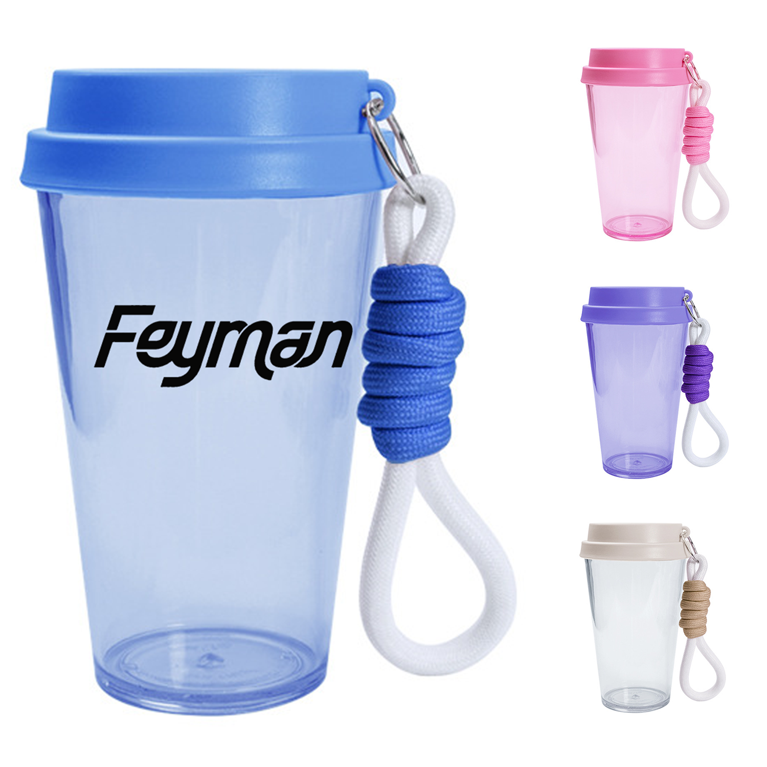 17oz BPA Free Plastic Sports Water Bottle w/ Strap