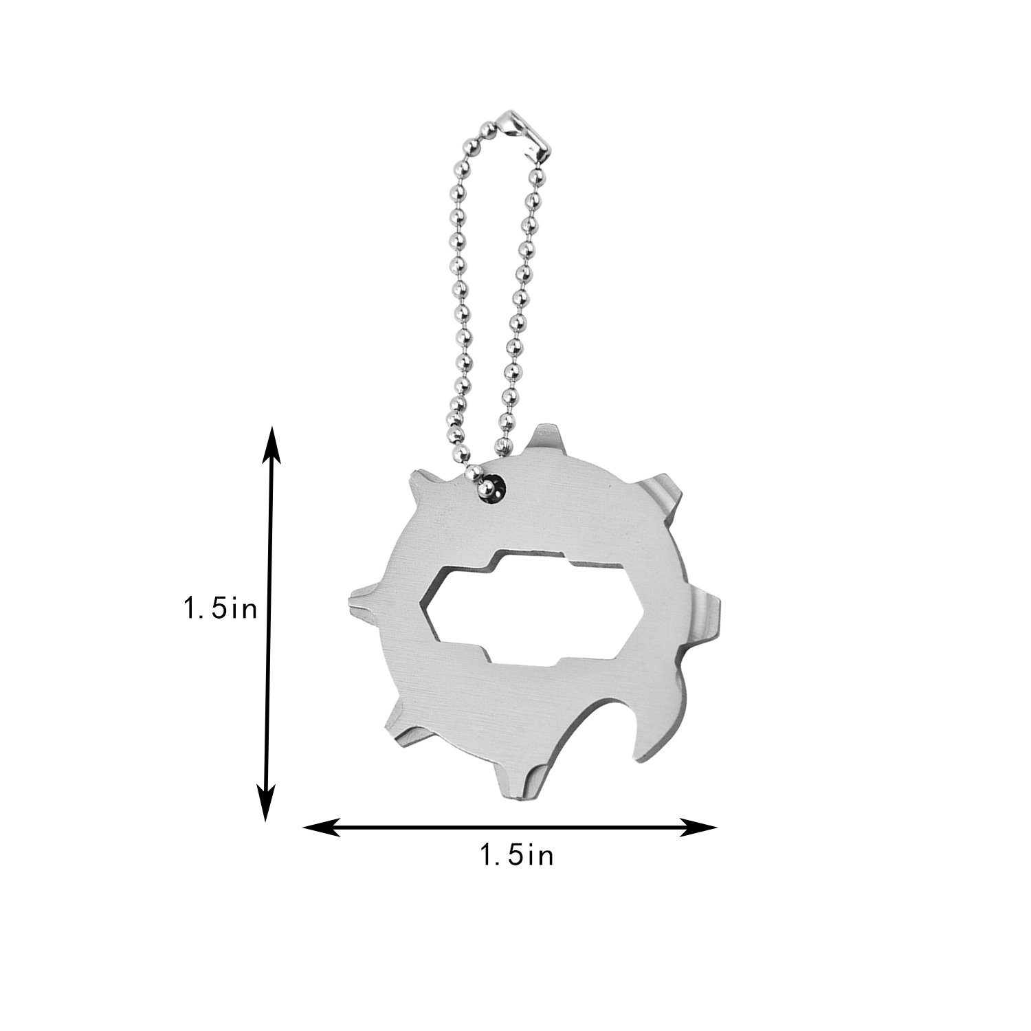 11 in 1 Multi Tool Card Keychain Bottle Opener - Image 6