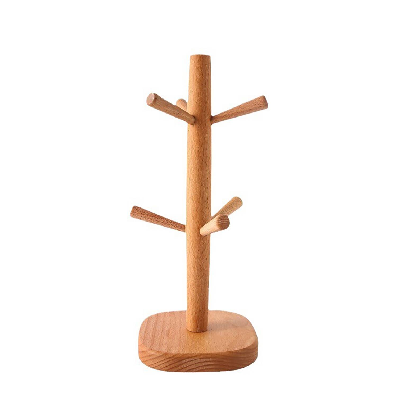 Wooden Tree Mug Holder w/ 6 Hooks - Image 3
