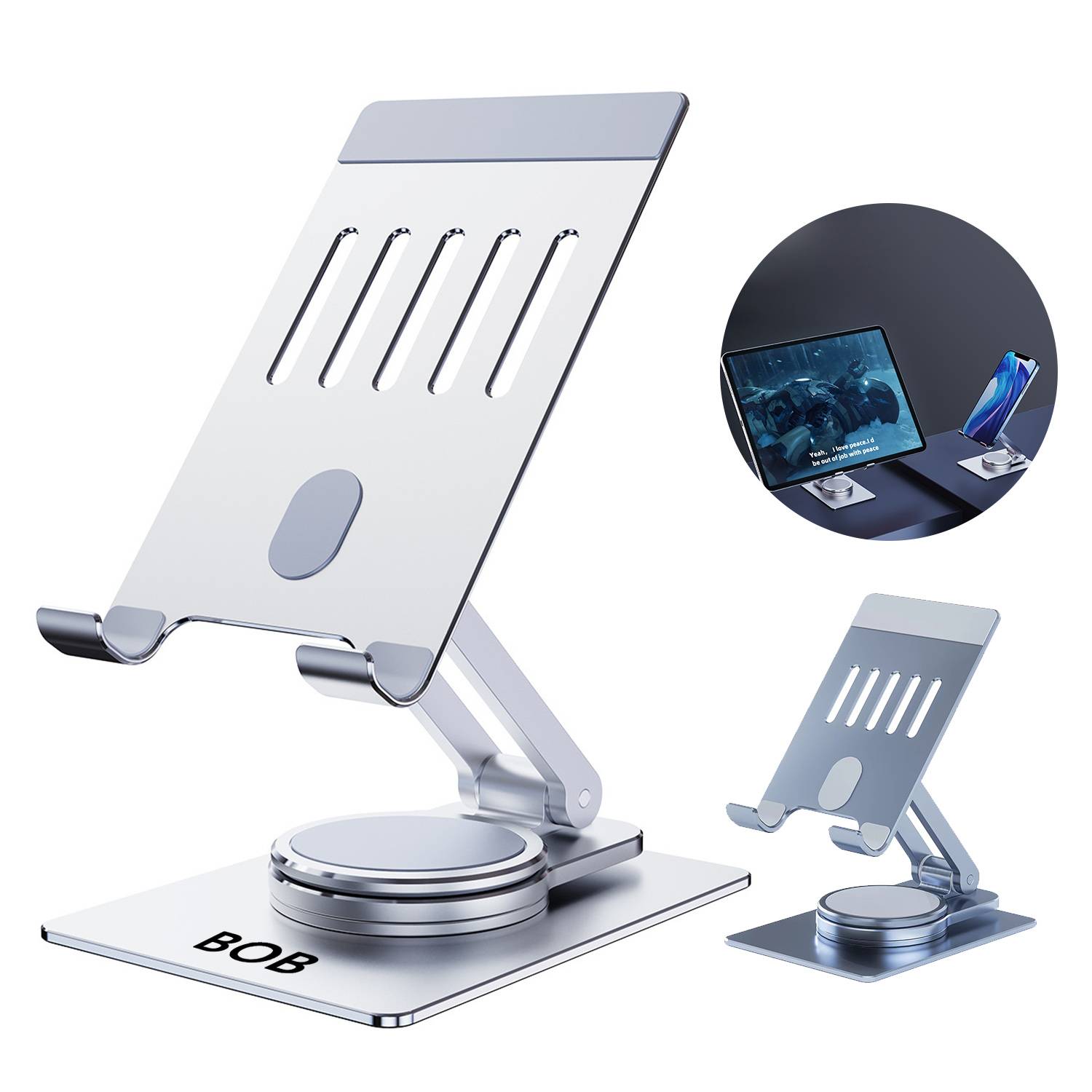 Aluminum Alloy Mobile Phone Desktop Rotating Holder