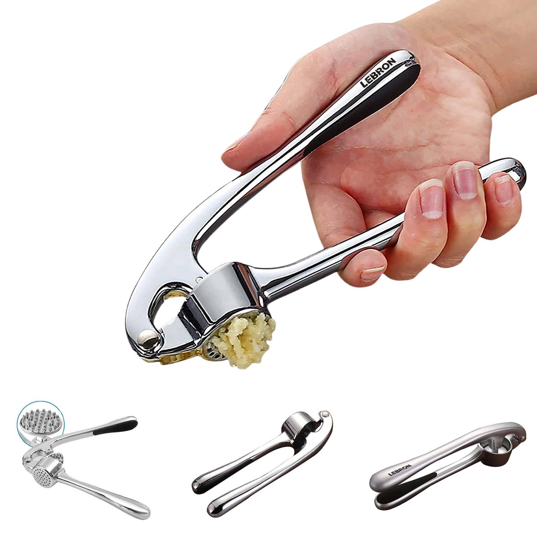Efficient 37-Spike Stainless Steel Garlic Press
