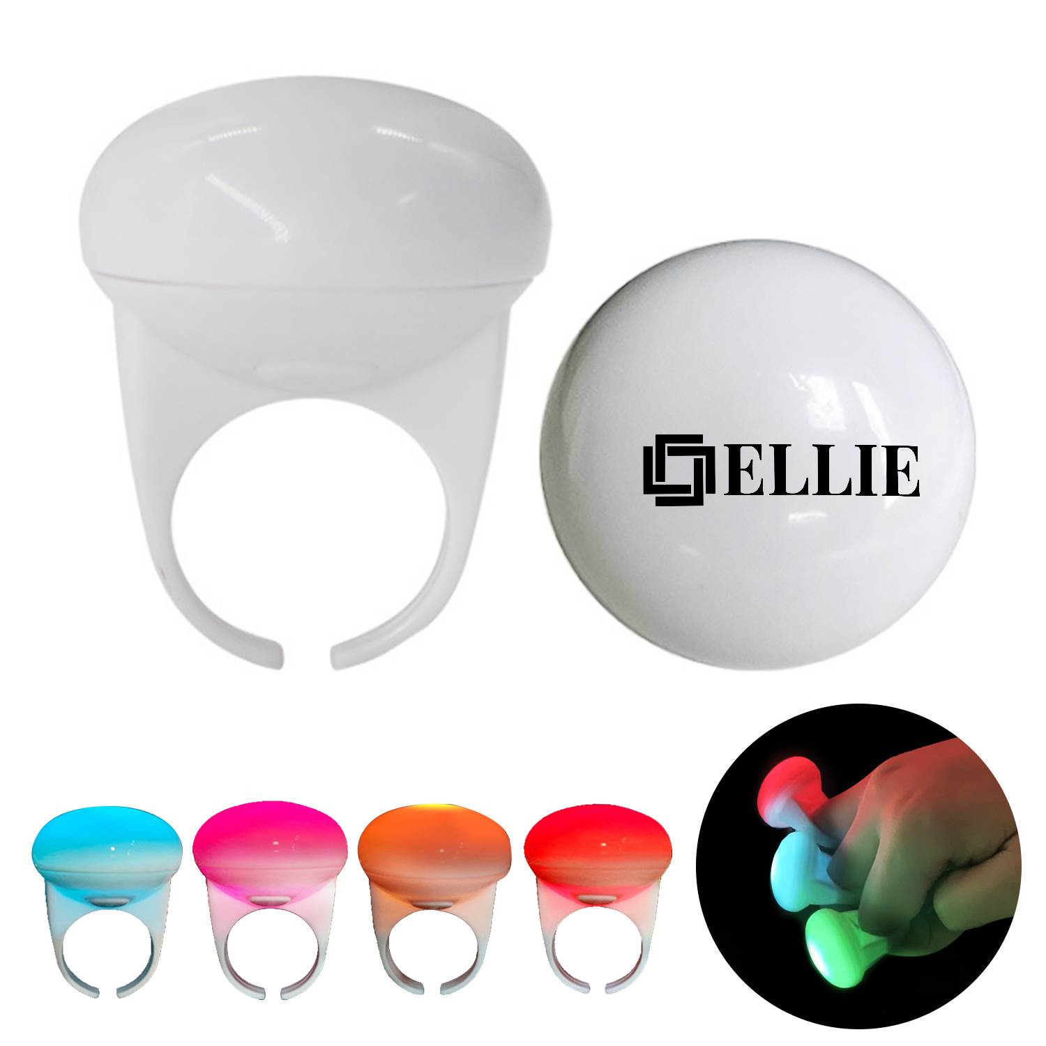 LED Glowing Up Flashing Ring