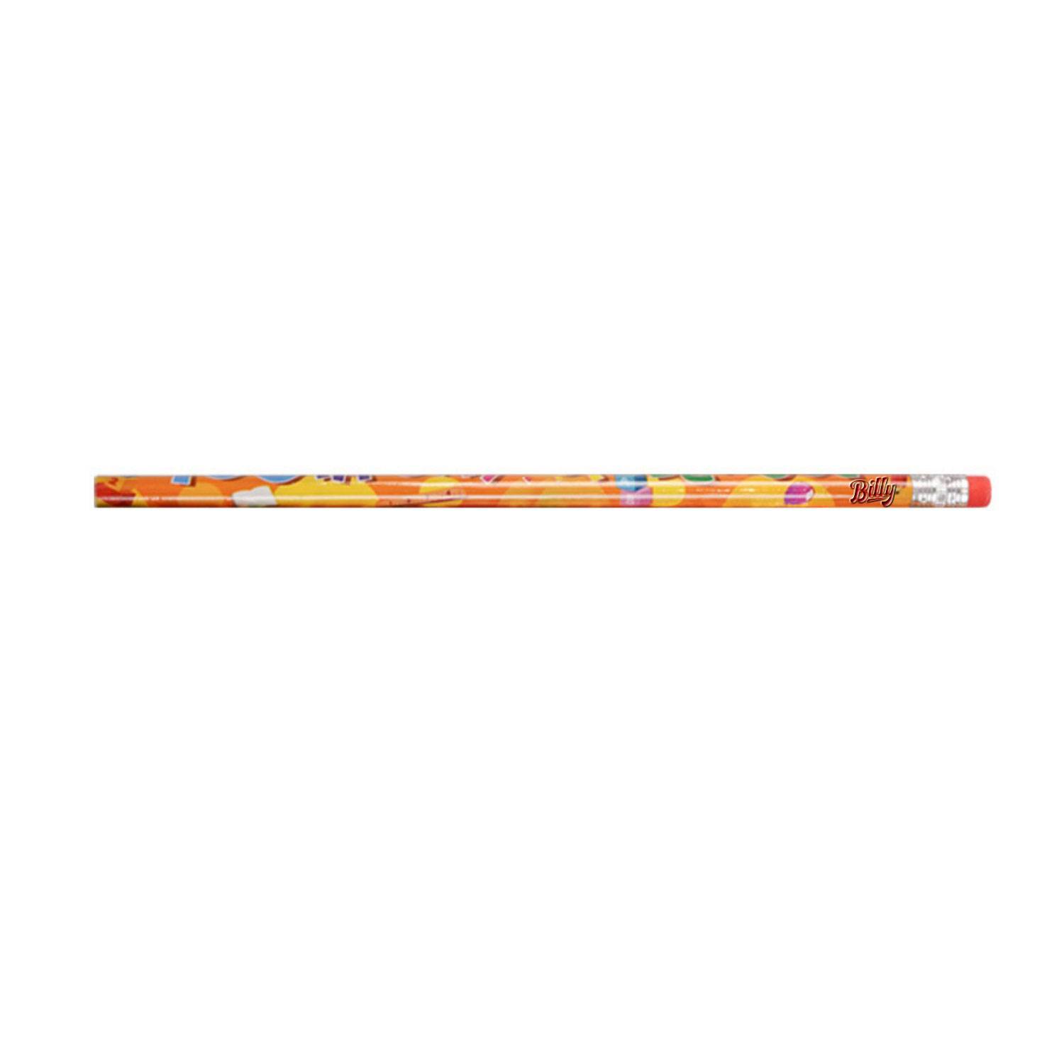 Cartoon HB Pencil with Eraser - Fun Stationery for Kids