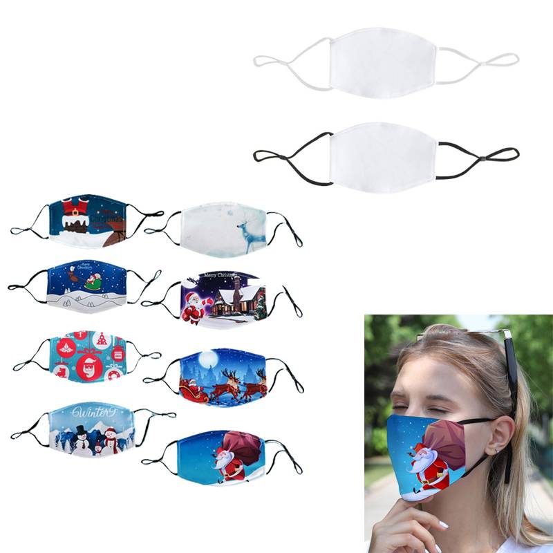 2-layer Reusable Sublimation Face Mask With Filter Pocket