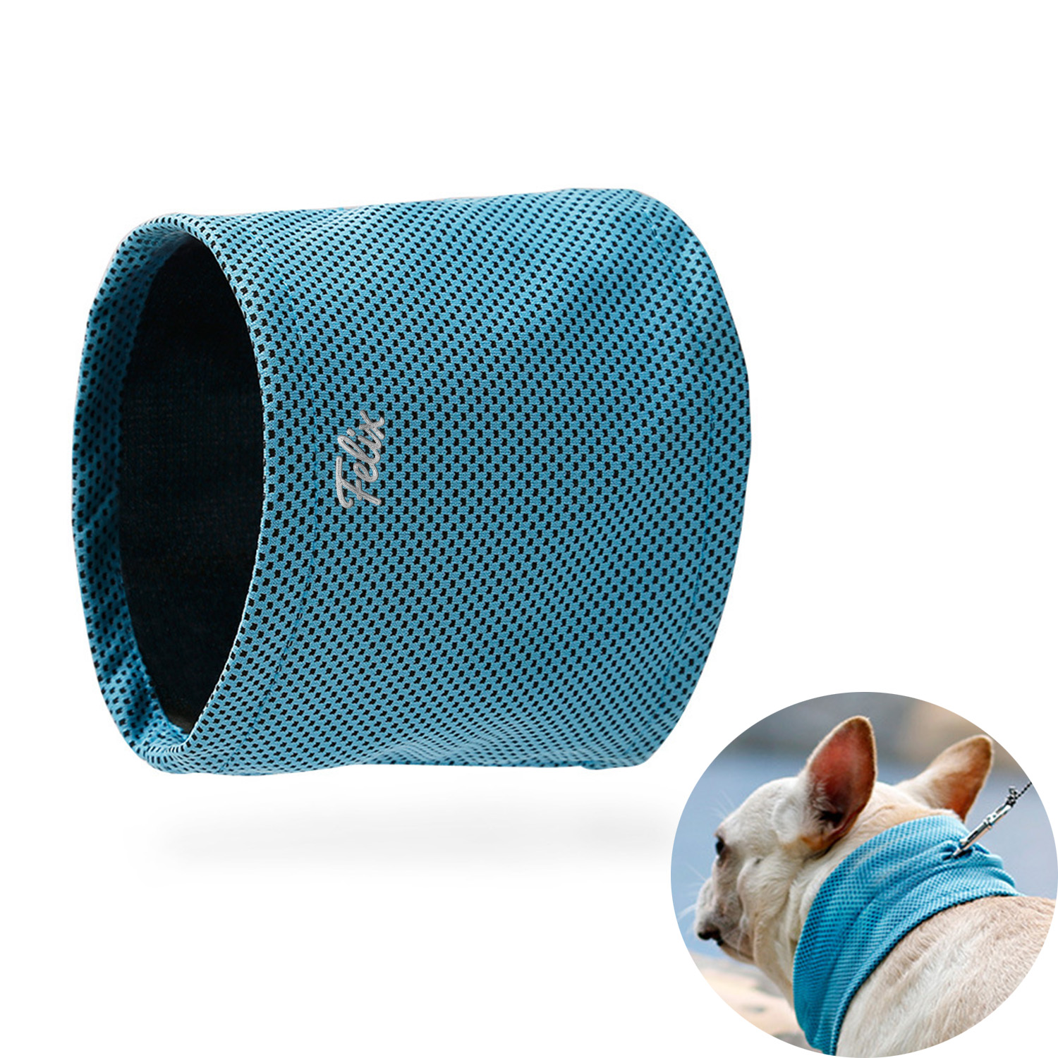 Pet Cooling Bandana – Polyester Neck Wrap for Summer Relief