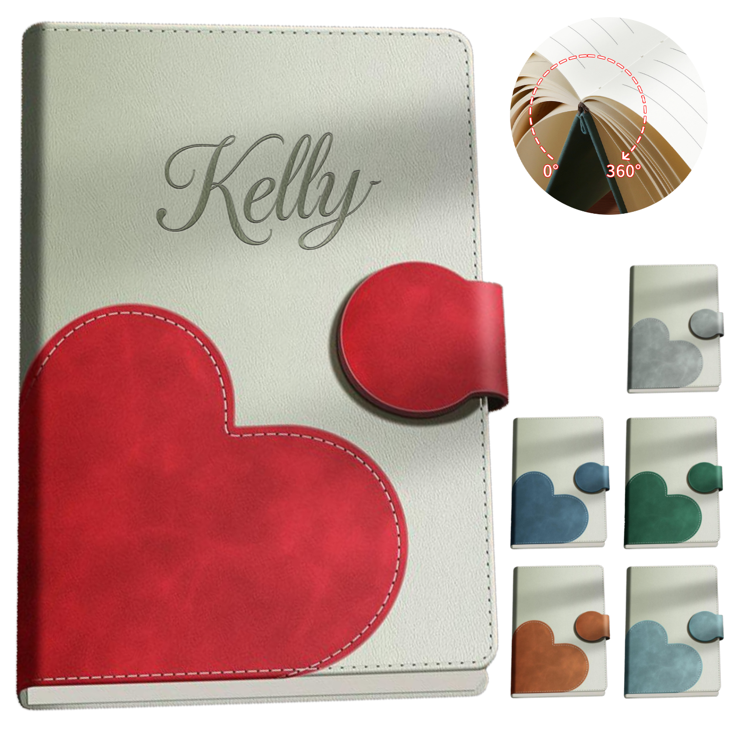 A5 PU Leather Cover Magnetic Closure Notebook