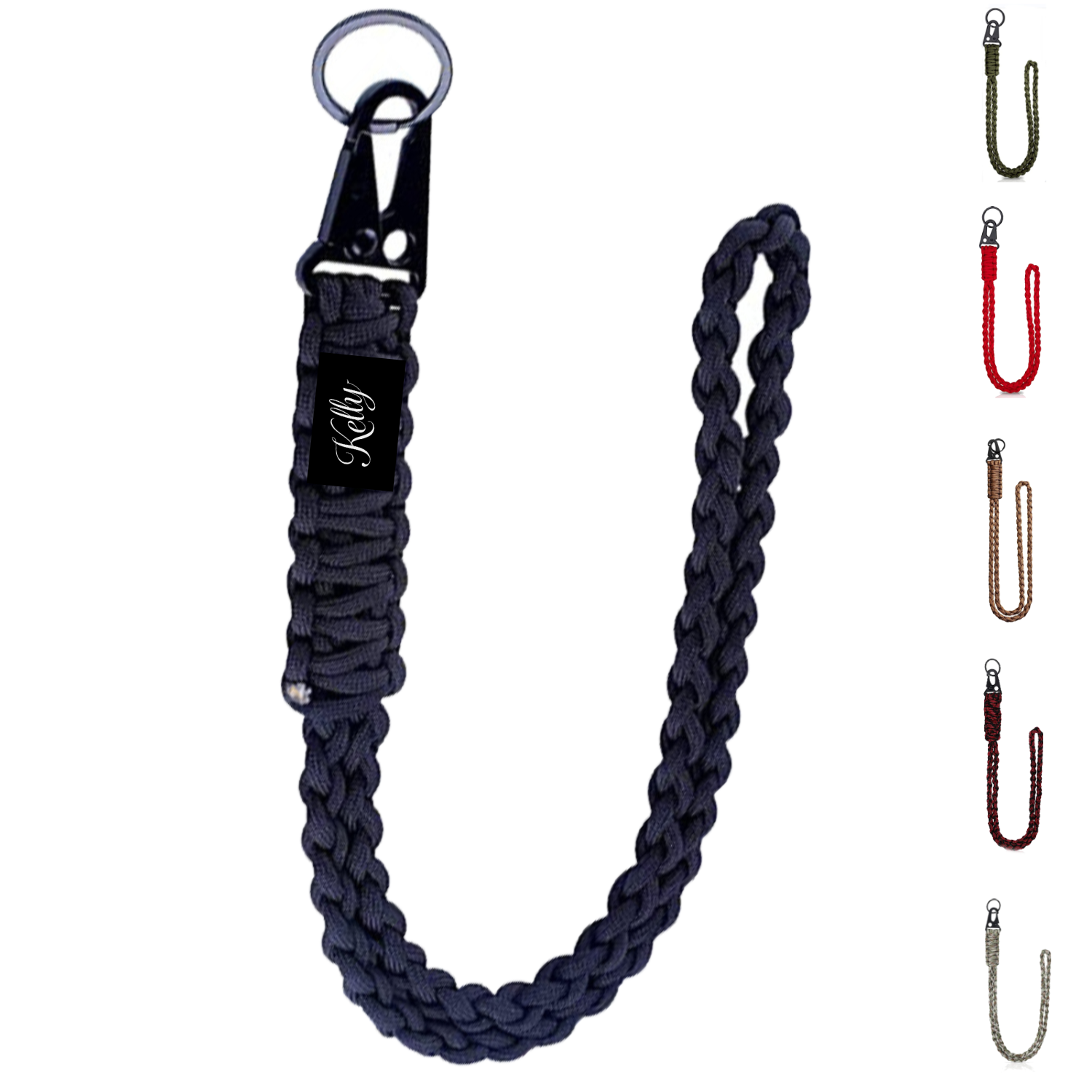 Heavy Duty Nylon Paracord Lanyard Keychain