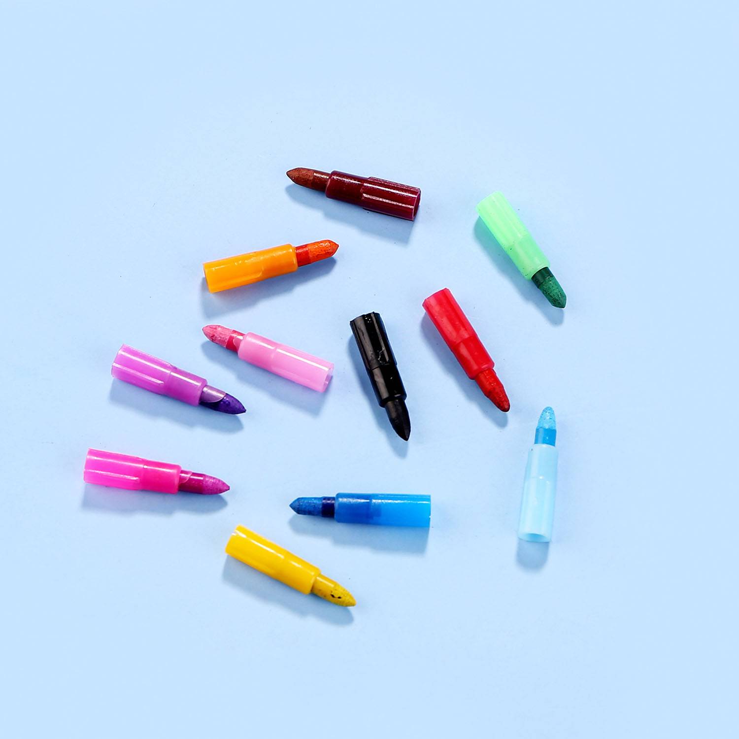 11-Color Stackable Crayons Set for Kids Creative Play - Image 5