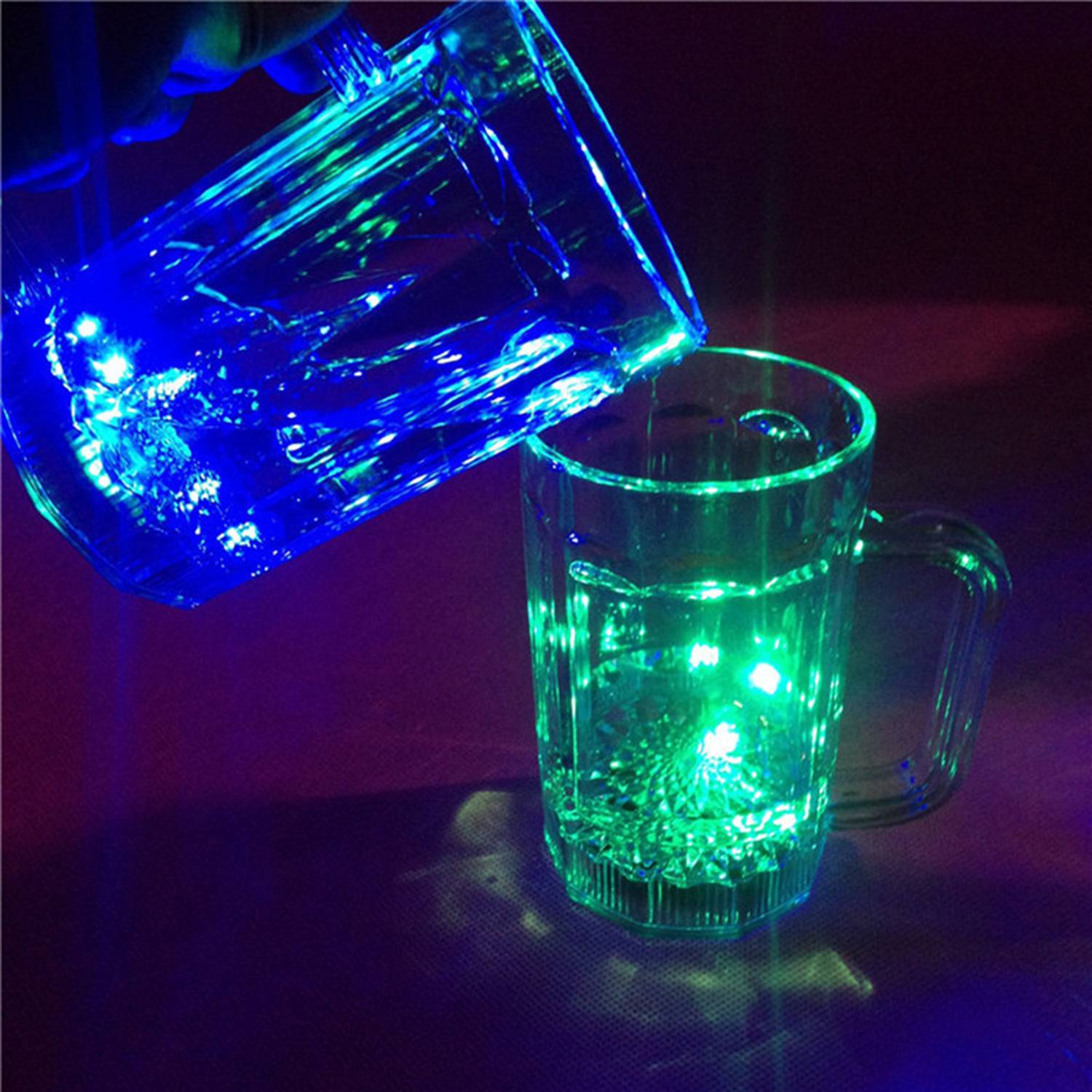 16oz Liquid Activated LED Light Up Beer Glass - Image 5