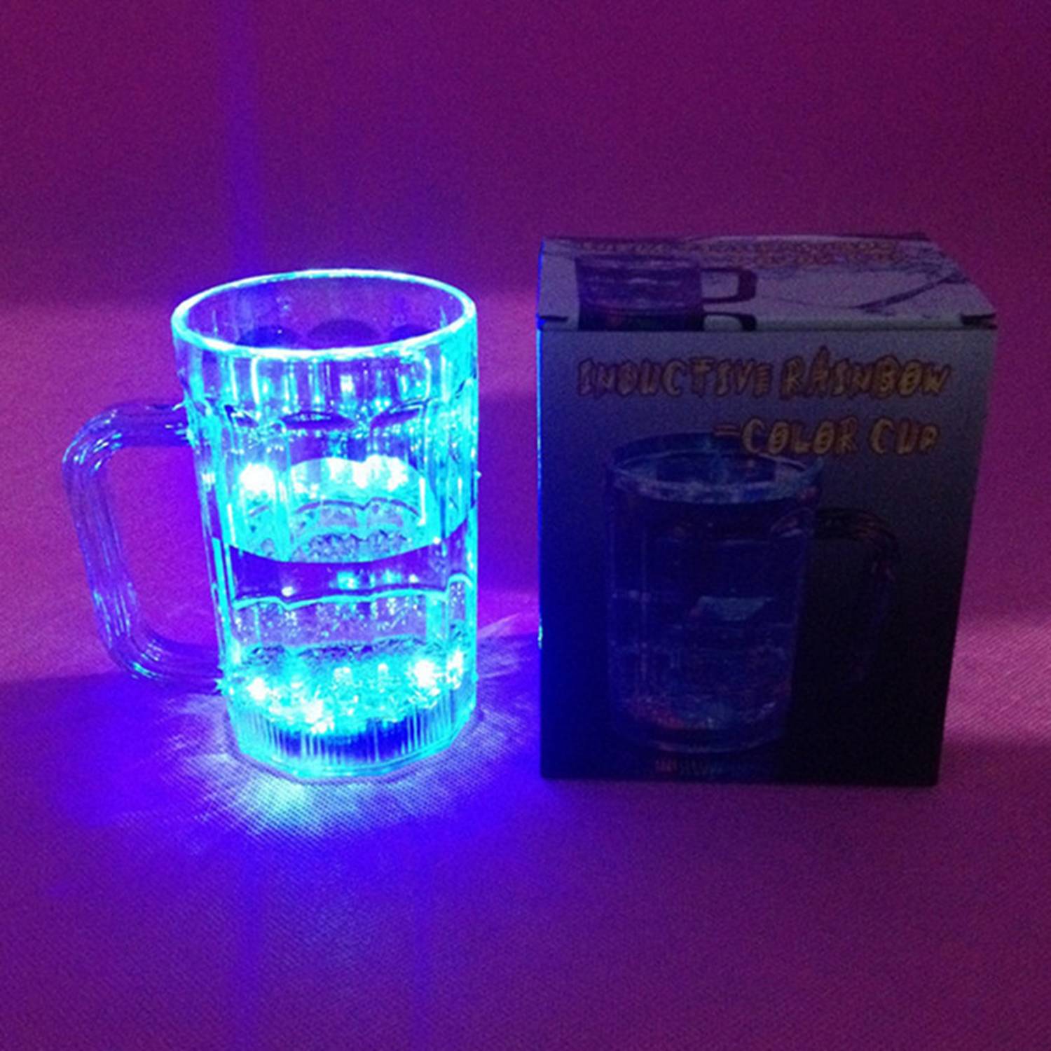 16oz Liquid Activated LED Light Up Beer Glass - Image 6