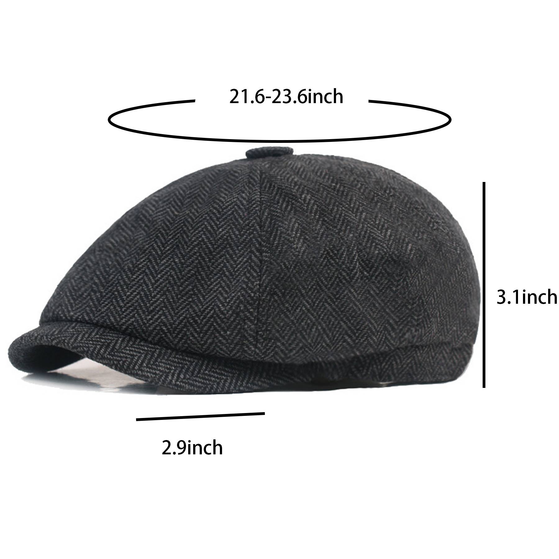 Cotton Flat Beret Cap Adjustable Size - Image 6