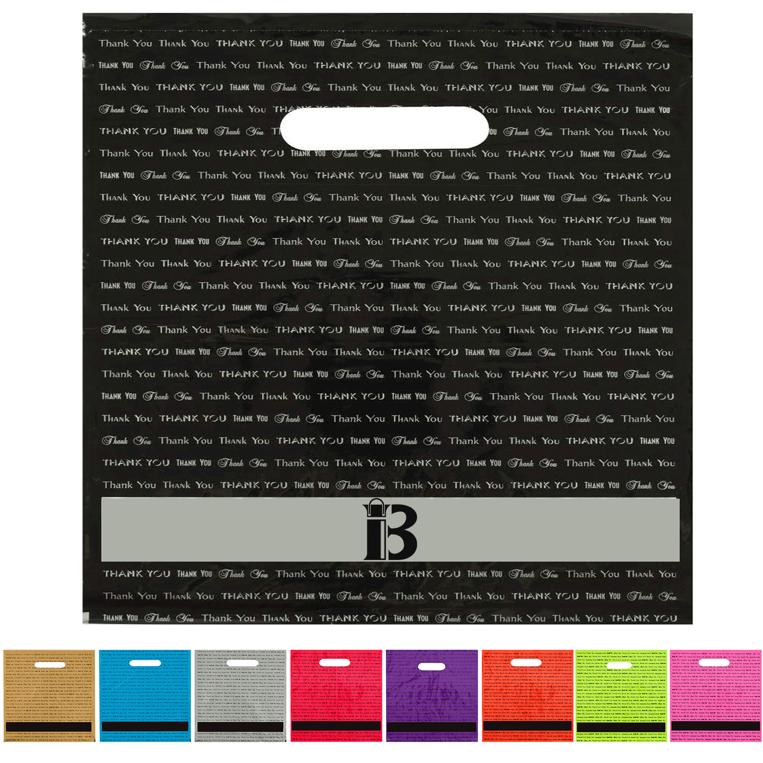 9" x 12" Die Cut Handle Plastic Bag