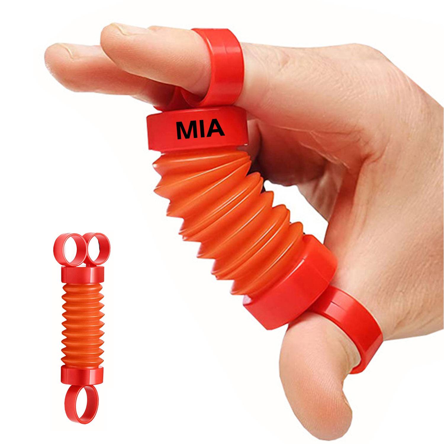 Finger expansion tube pressure relief toy