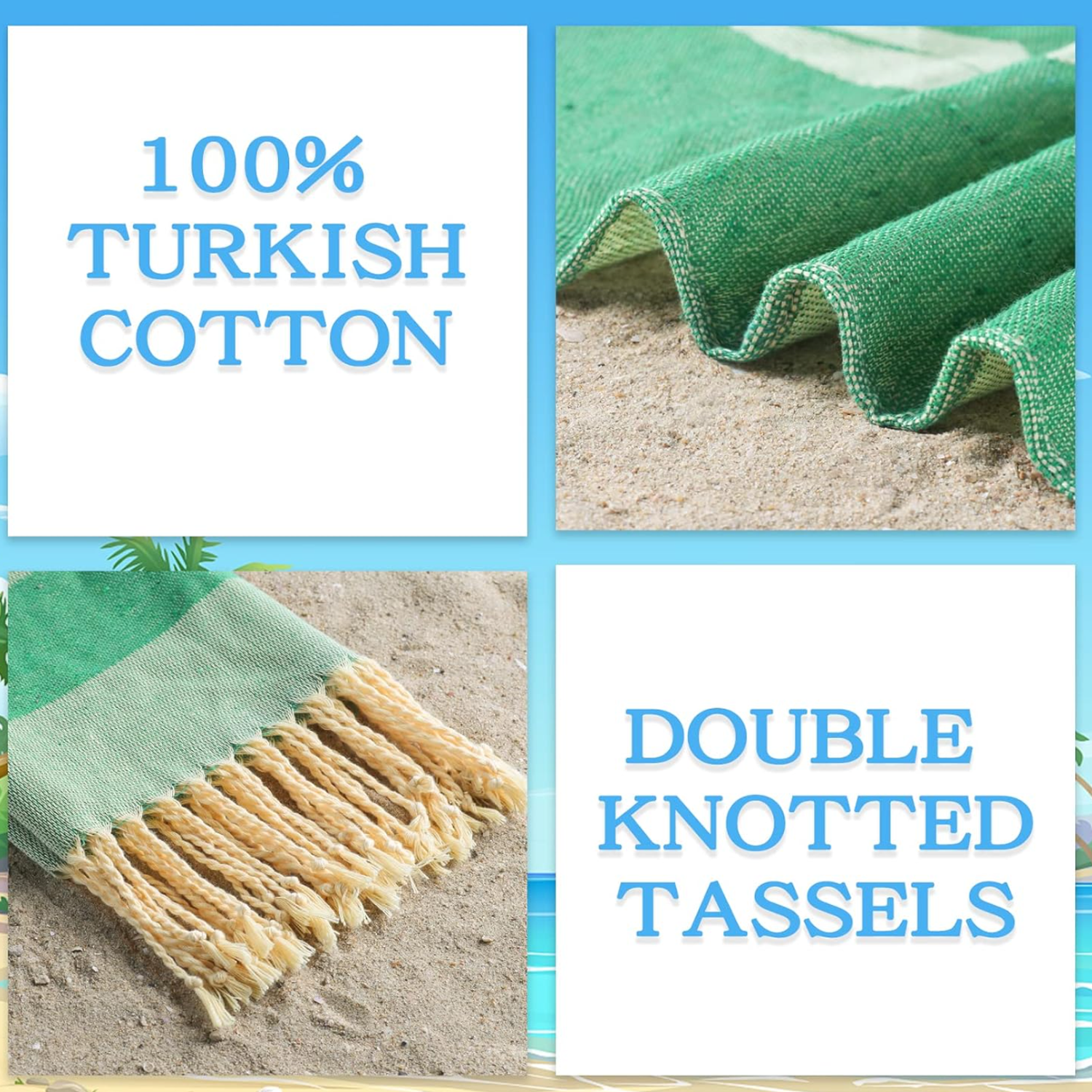 Turkish Jacquard Beach Towel - Image 4