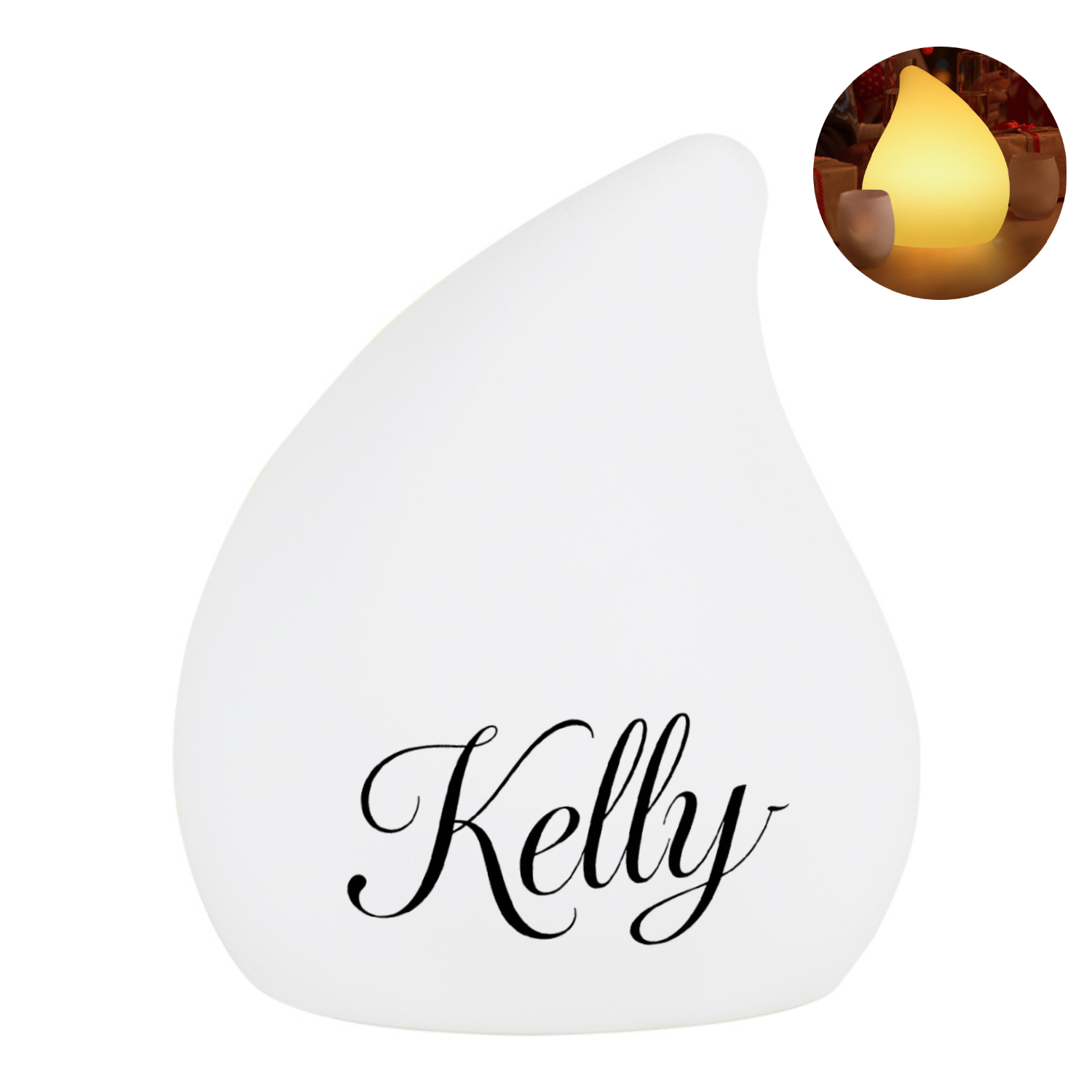 16 Colors Remote Rechargeable LED Teardrop Night Light