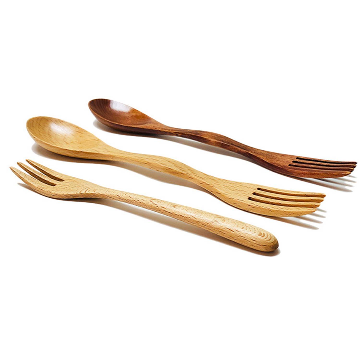 Multi-function Wooden Fork And Spoon - Image 5